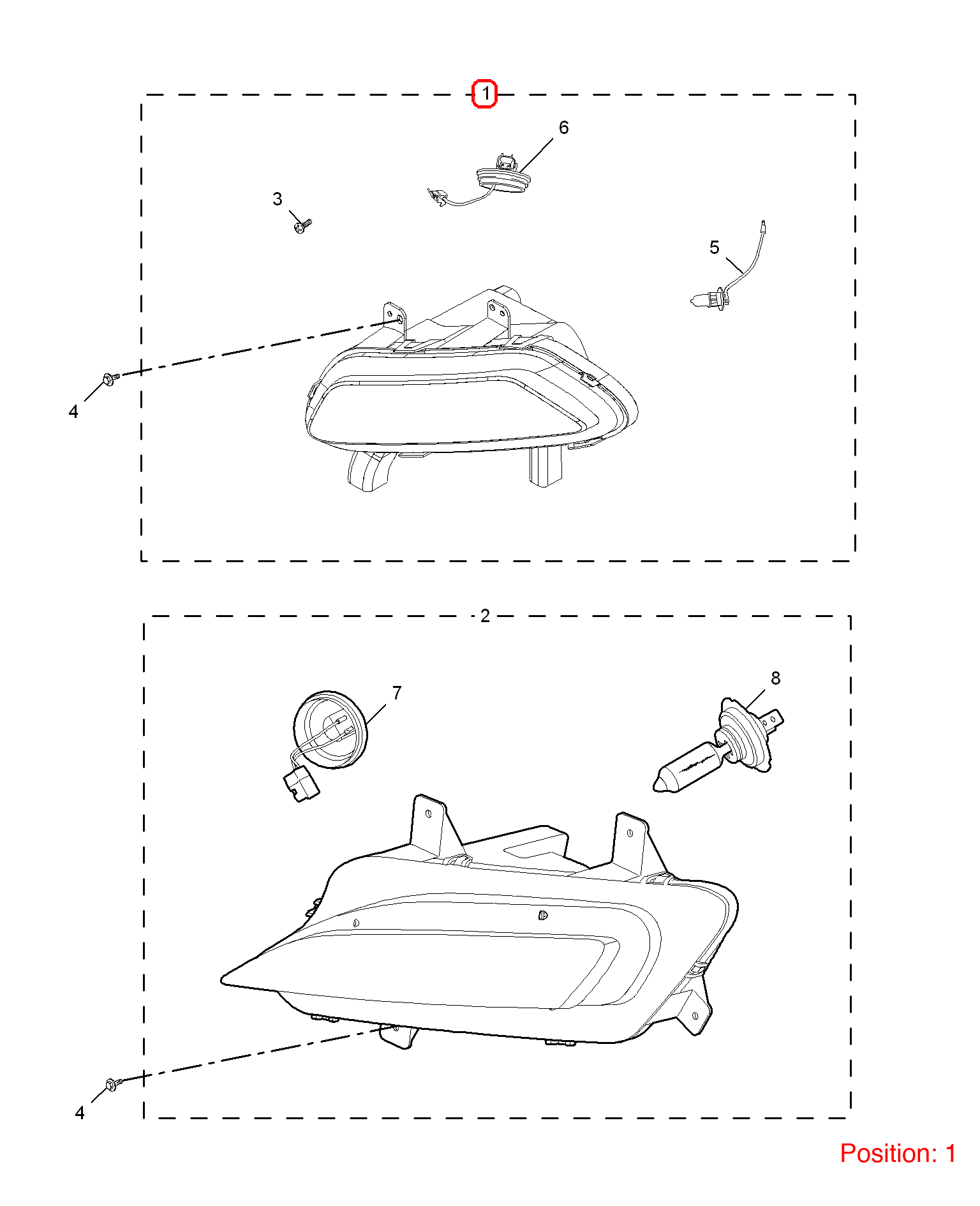 MG Fog lamp OEM 10012113 FOR MG6 10012113-MG_OEM