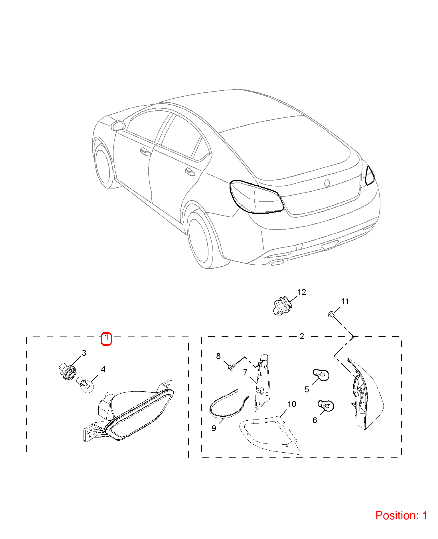 MG Fog lamp OEM 10012115 FOR MG6 10012115-MG_OEM