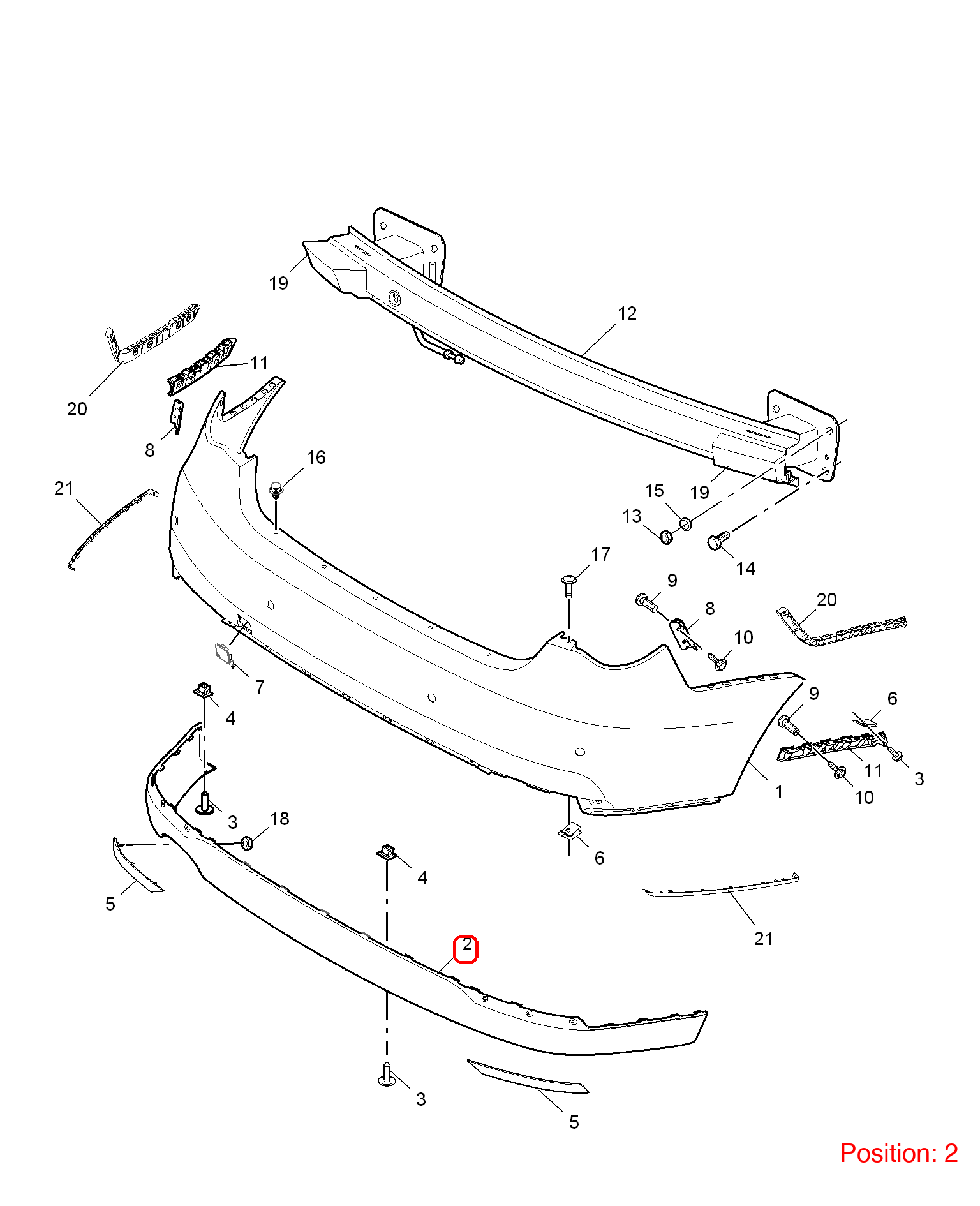 MG Bumper Diffuser OEM 10012181 FOR MG6 10012181-MG_OEM