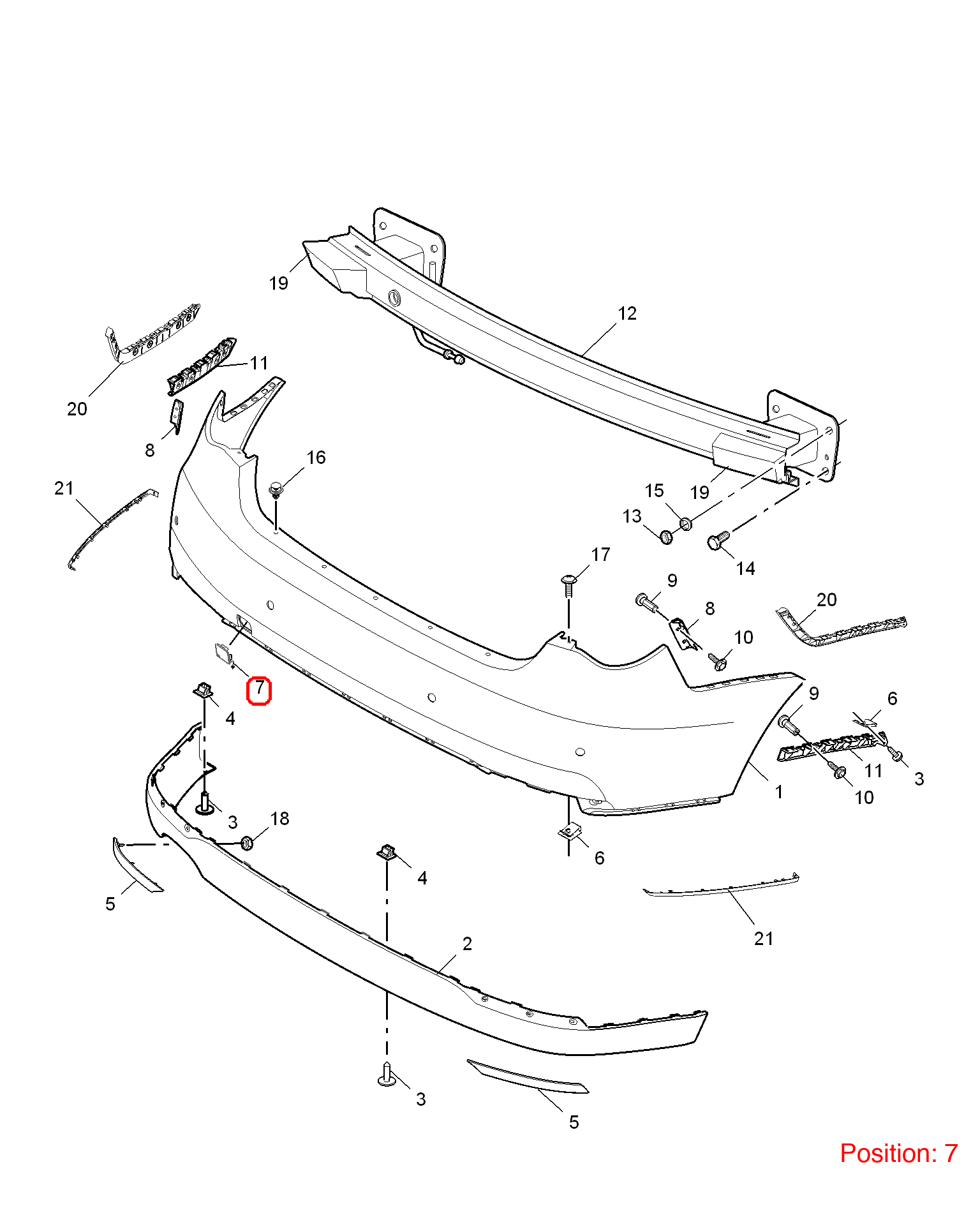 MG Towing Eye Cover OEM 10012182 FOR MG6 10012182-MG_OEM