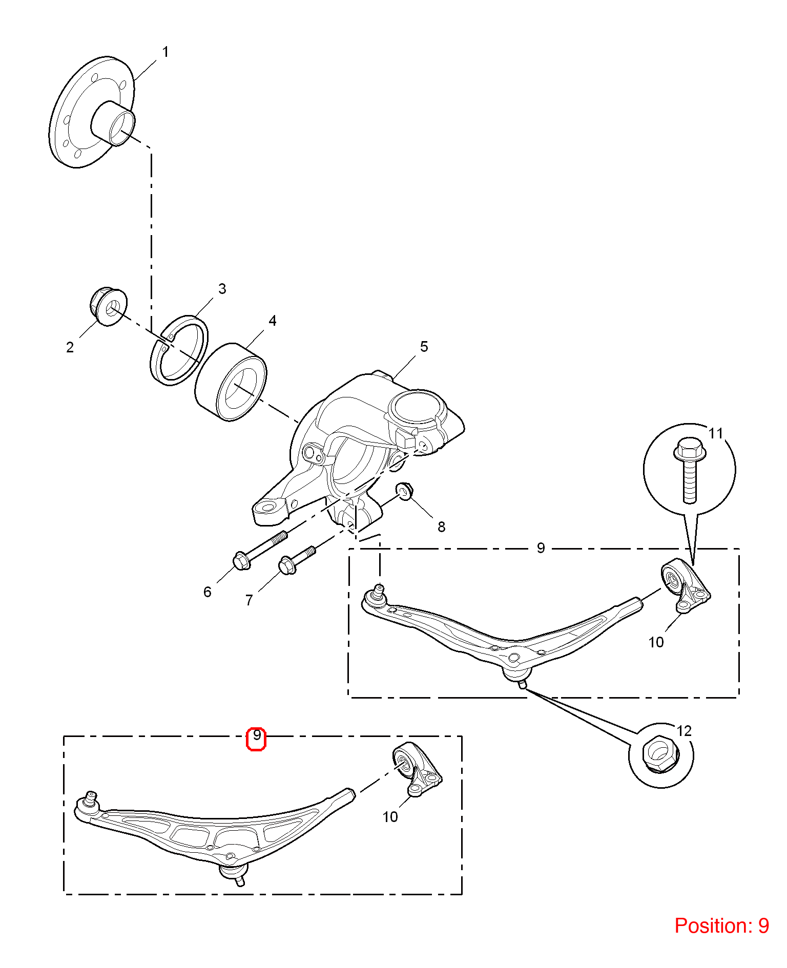 MG Control arm OEM 10013212 FOR MG6 MG550 10013212-MG_OEM