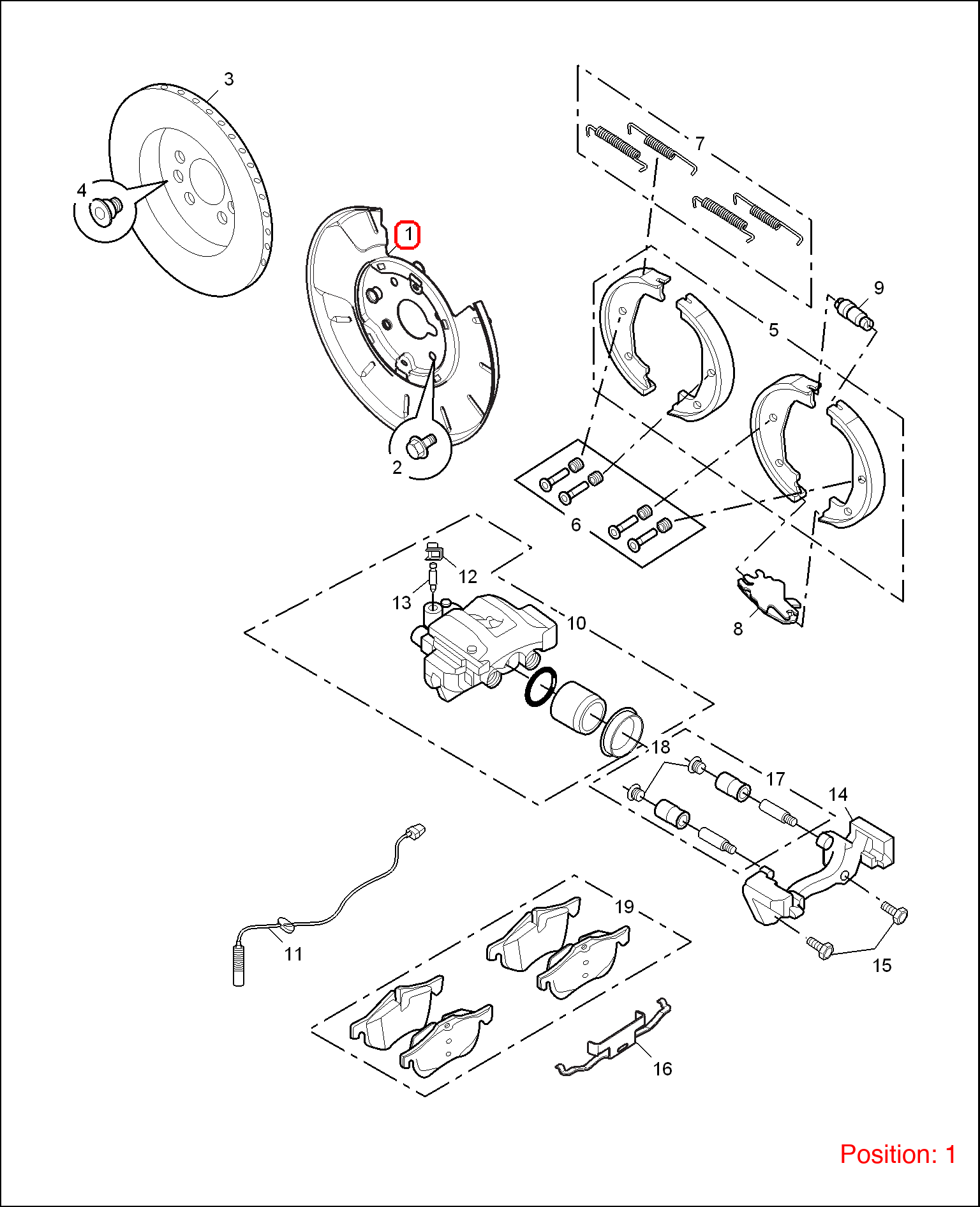 MG Brake shield OEM 10013535 FOR MG6 MG550 10013535-MG_OEM