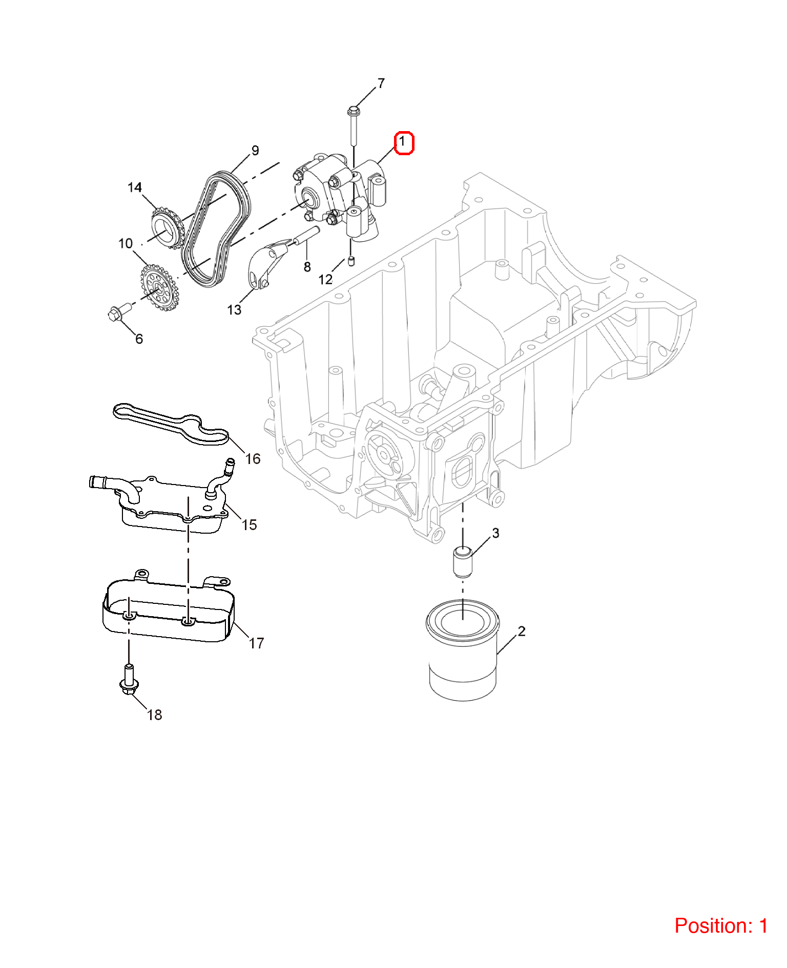 MG Oil pump OEM 10013640 FOR MG3 MG350 MG5 10013640-MG_OEM