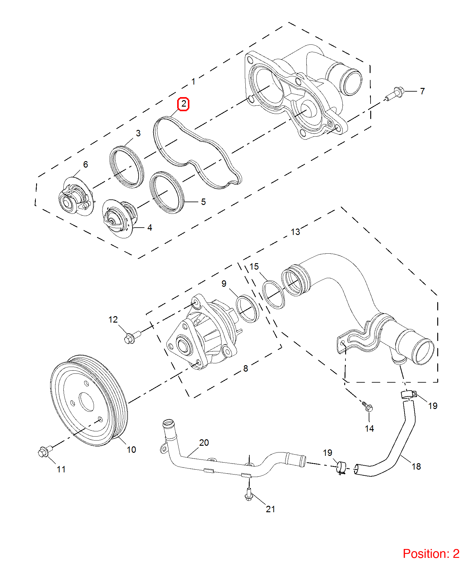 MG Thermostat O-ring OEM 10013852 FOR MG3 MG350 MG5 10013852-MG_OEM