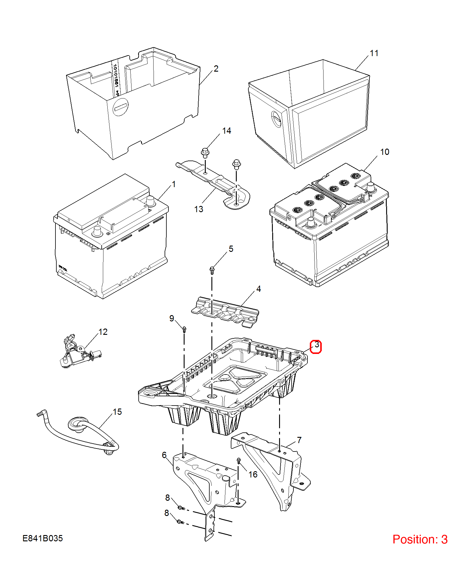MG Battery base OEM 10014559 FOR MG 10014559-MG_OEM