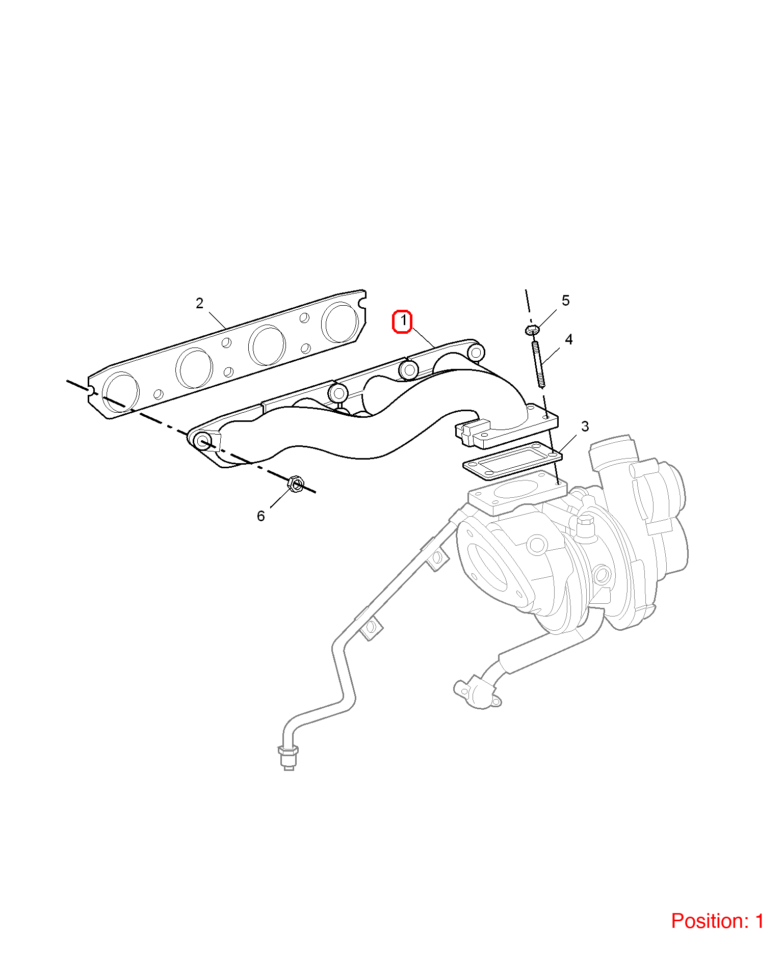 MG Exhaust manifold OEM 10016453 FOR MG6 10016453-MG_OEM