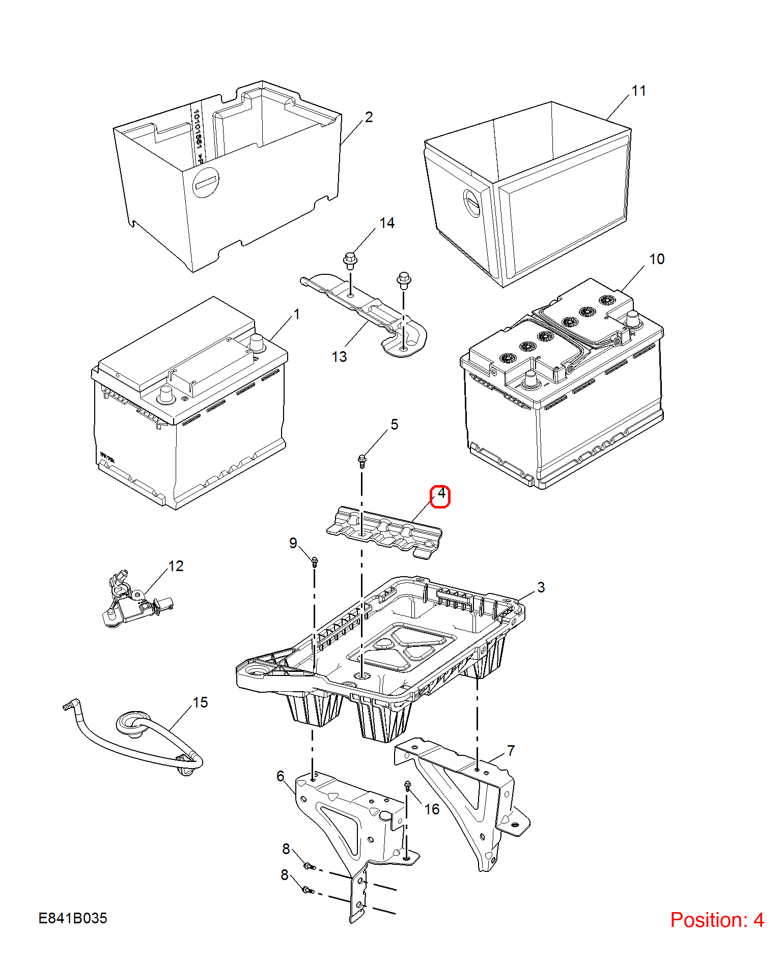 MG Battery bracket OEM 10016531 FOR MG 10016531-MG_OEM