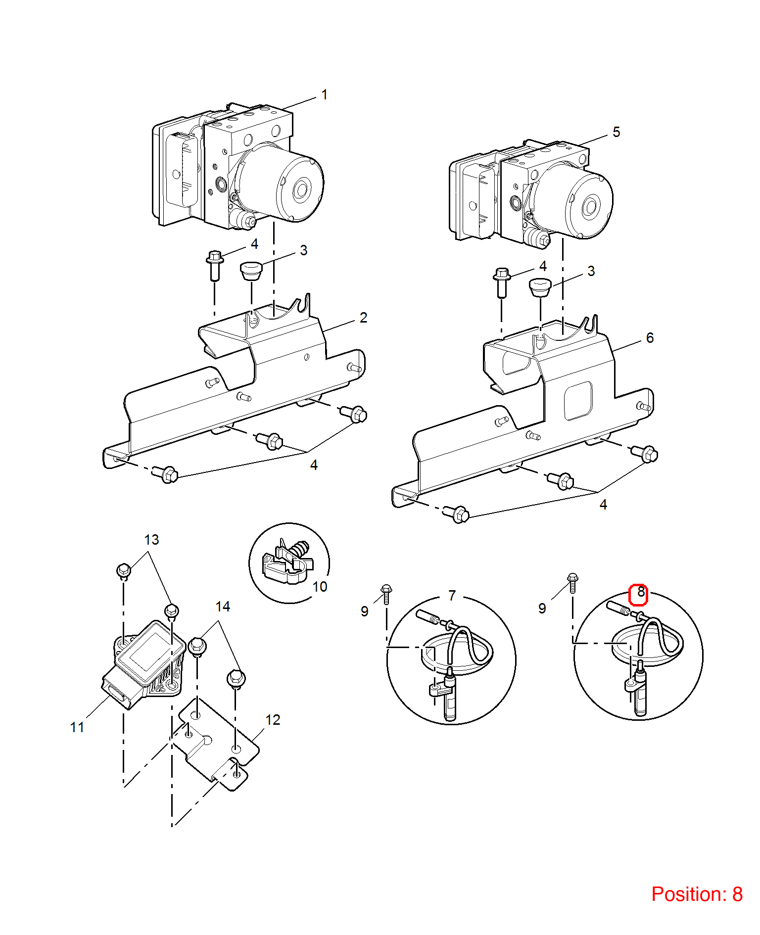 MG ABS sensor OEM 10020746 FOR MG6 MG550 10020746-MG_OEM