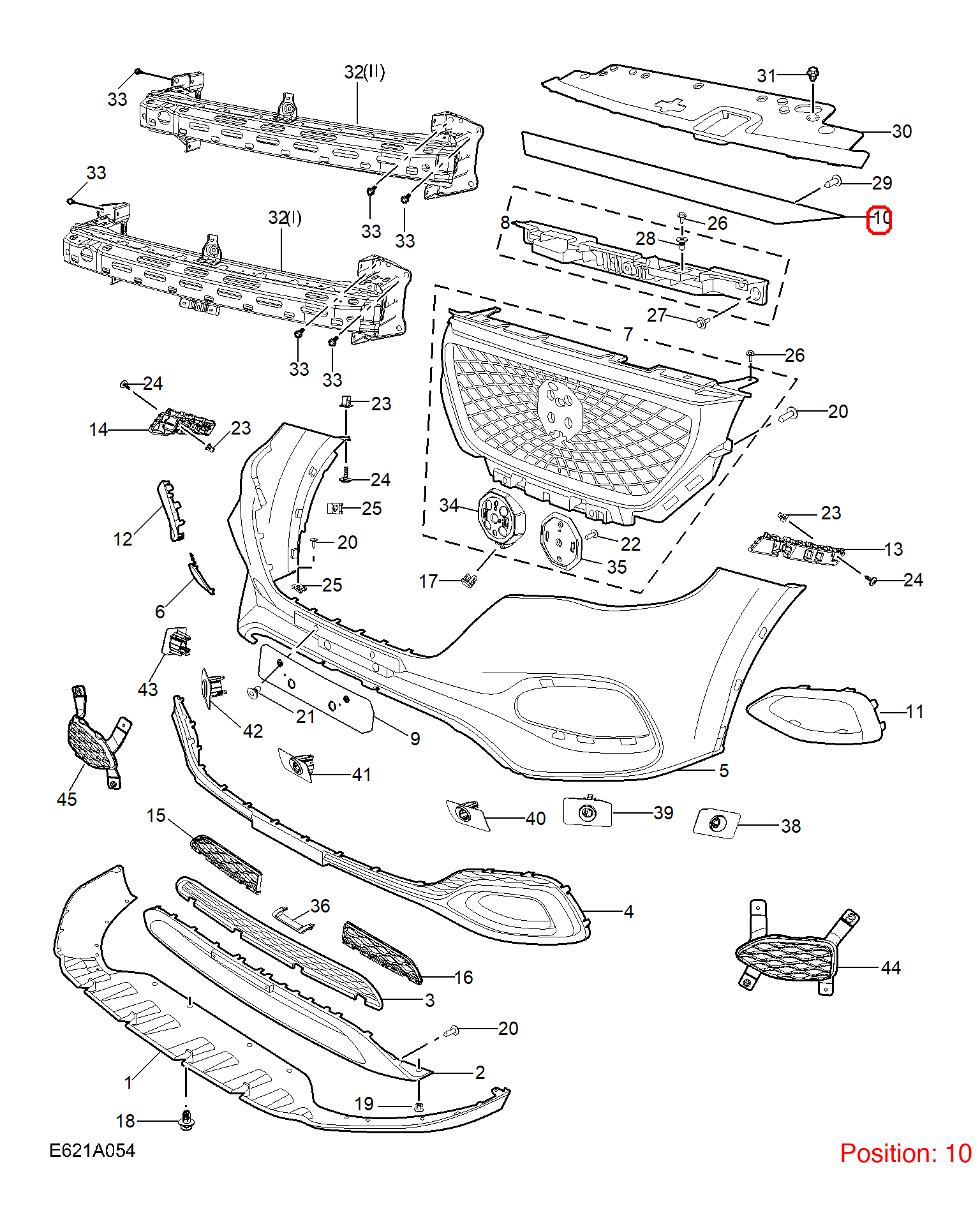 MG Trim strip OEM 10021156SPRP FOR MG 10021156SPRP-MG_OEM