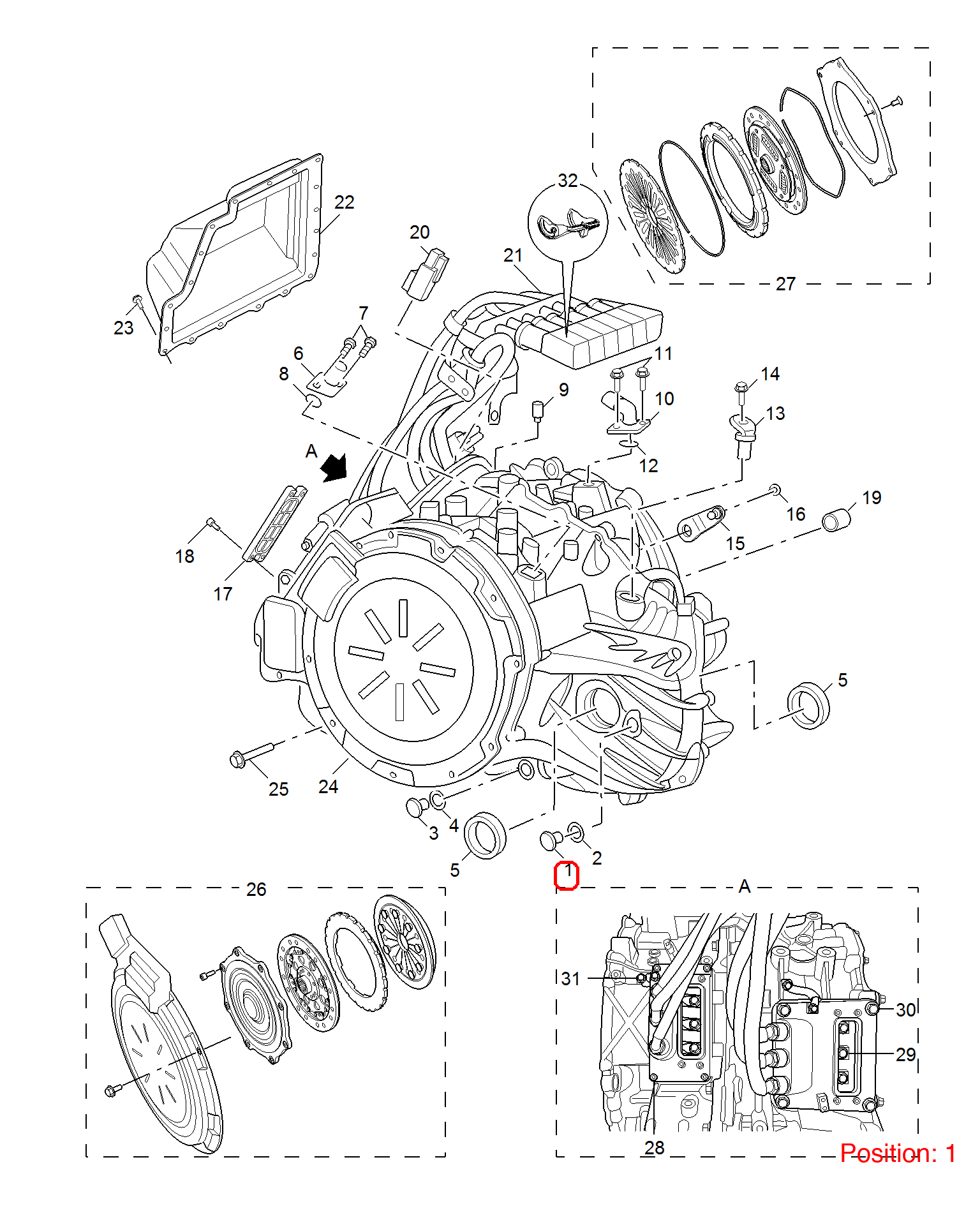MG Transmission fill plug OEM 10021772 FOR MG350 MG5 MG RX5 MG6 10021772-MG_OEM