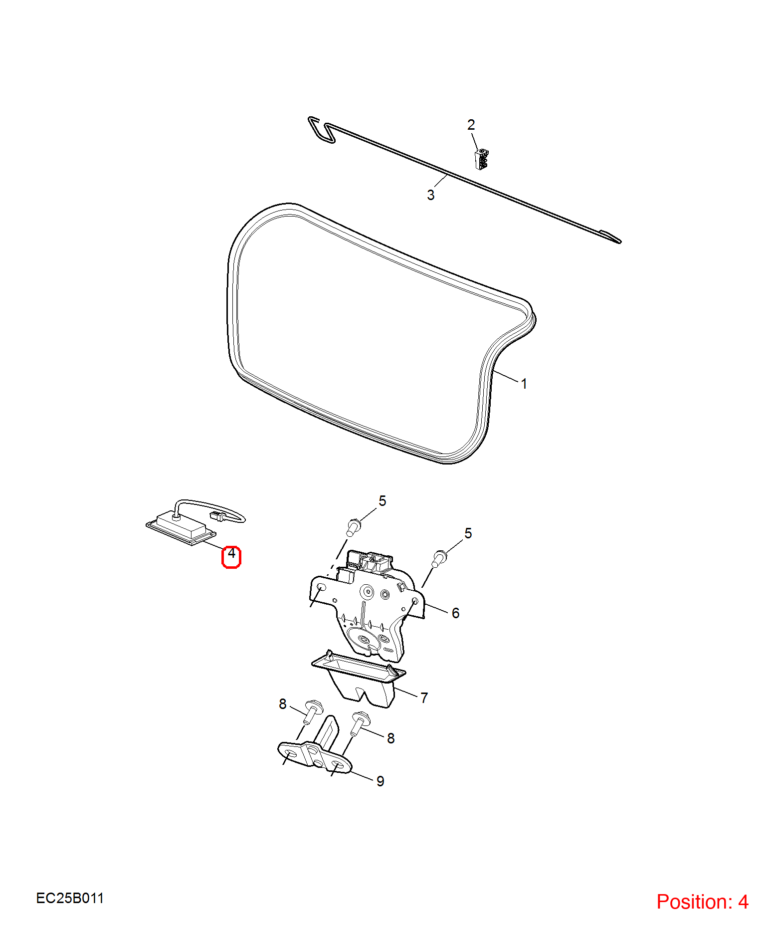 MG Tailgate switch OEM 10022051 FOR MG5 MG 10022051-MG_OEM