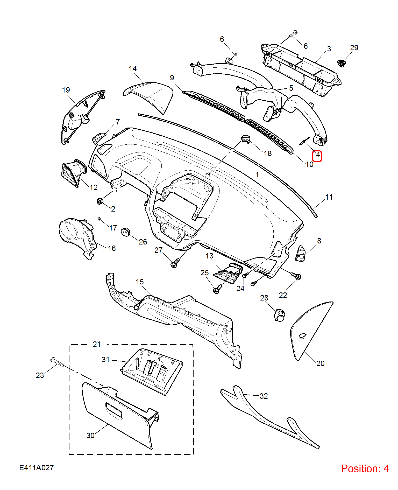 MG Rivet OEM 10022169 FOR MG350 MG5 10022169-MG_OEM
