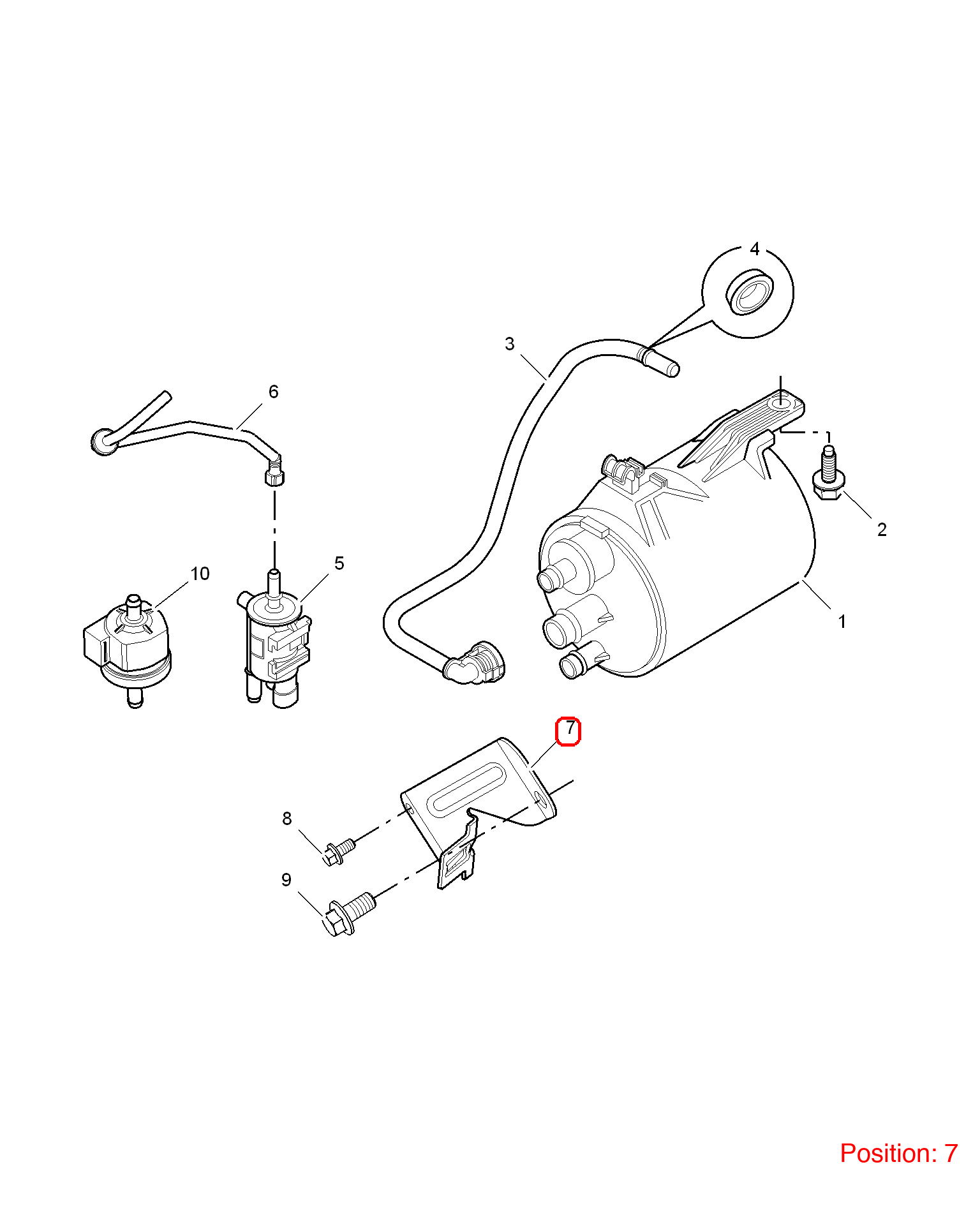 MG Bracket OEM 10025389 FOR MG6 MG550 10025389-MG_OEM