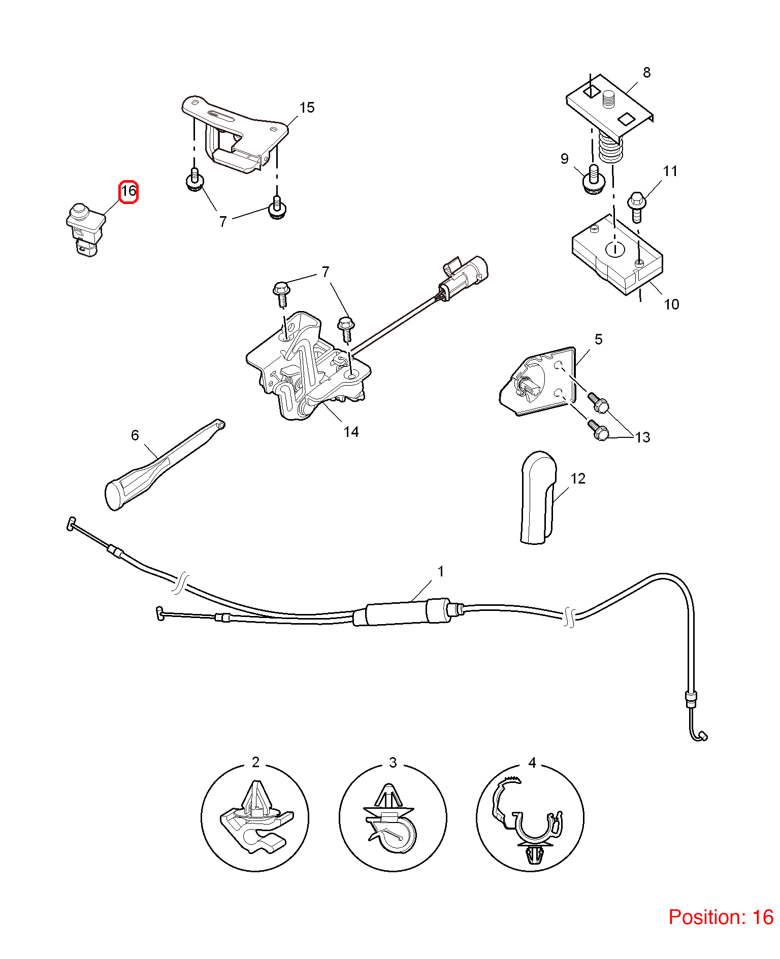 MG Hood switch OEM 10026435 FOR MG6 10026435-MG_OEM
