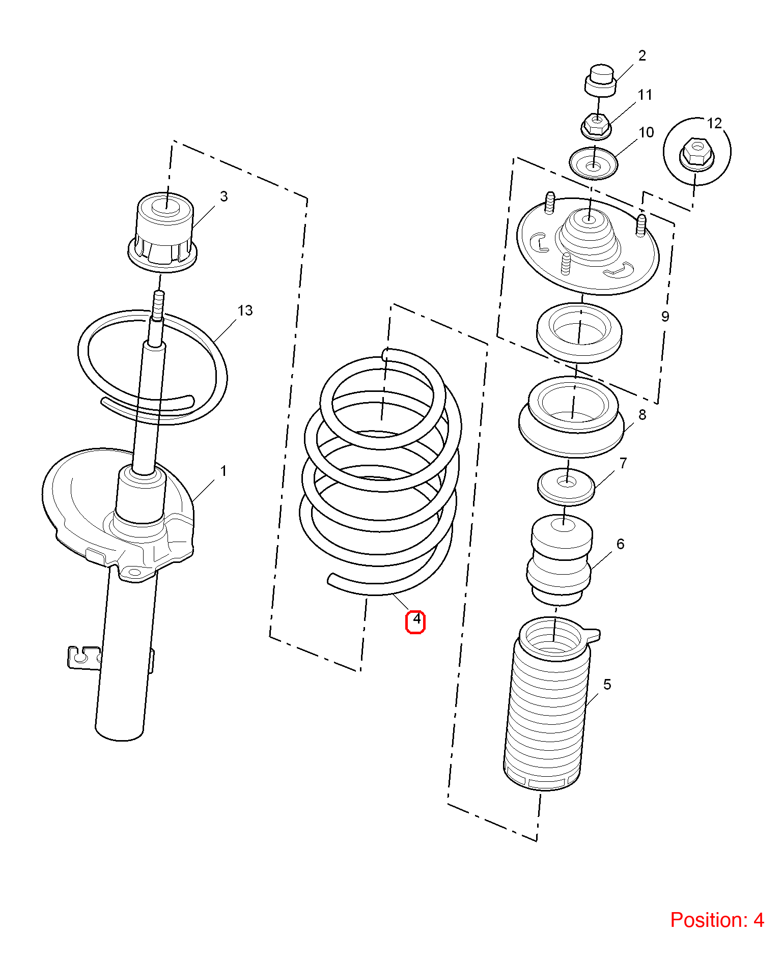 MG Shock absorber spring OEM 10026605 FOR MG6 MG550 10026605-MG_OEM