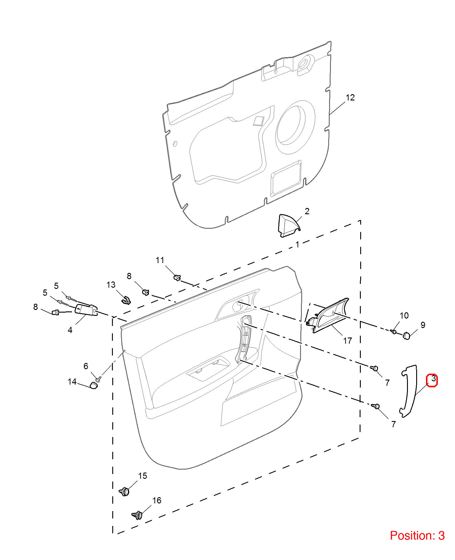 MG Door handle trim OEM 10028507 FOR MG6 MG550 10028507-MG_OEM