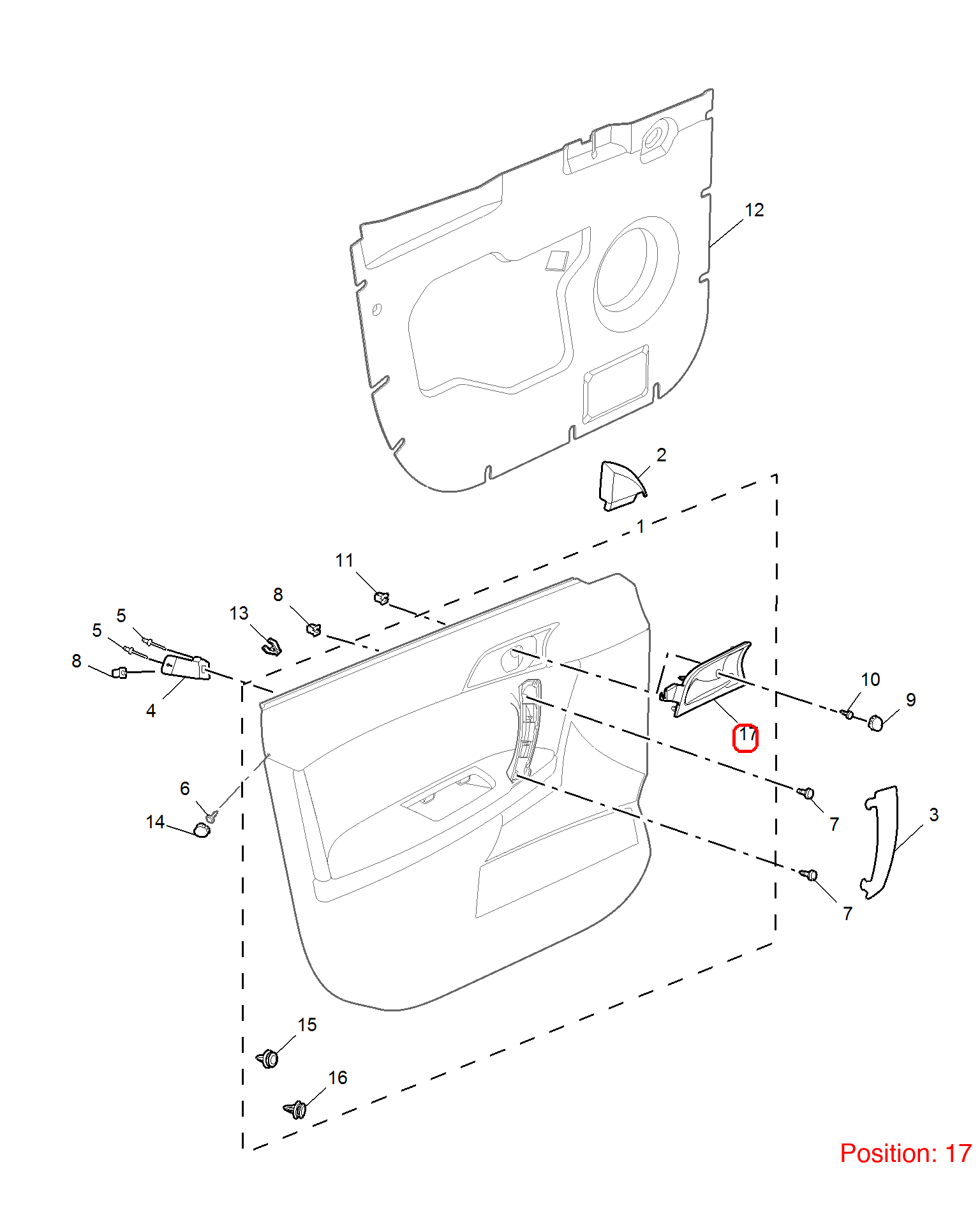 MG Door handle OEM 10028514 FOR MG6 MG550 10028514-MG_OEM