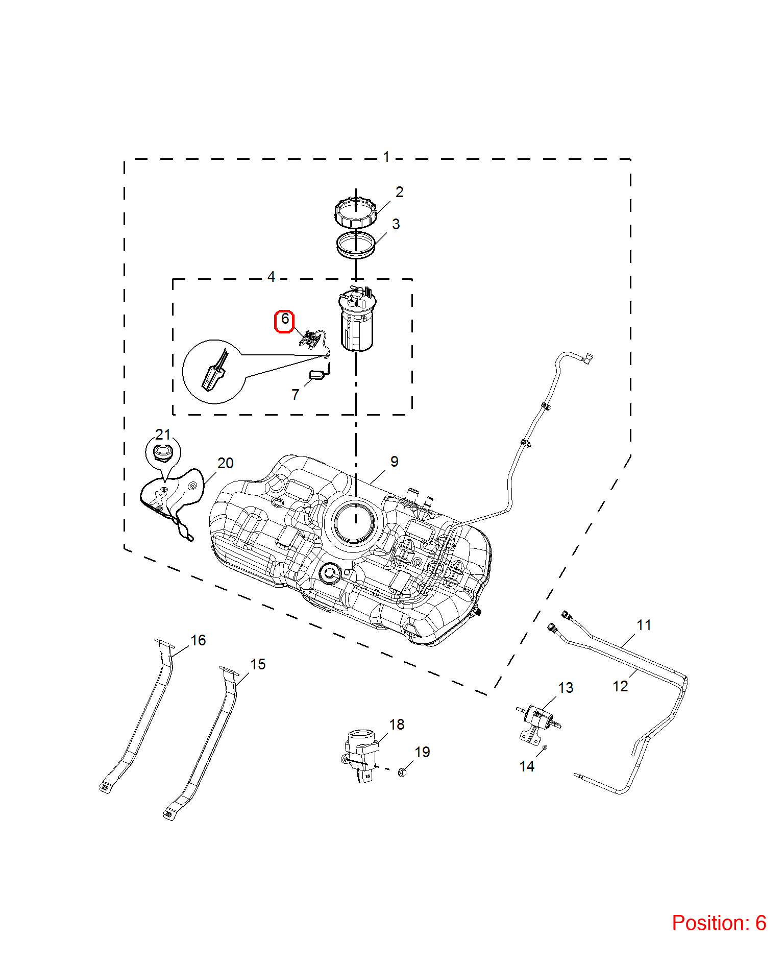 MG Fuel Level Sensor OEM 10031601 FOR MG350 MG5 10031601-MG_OEM