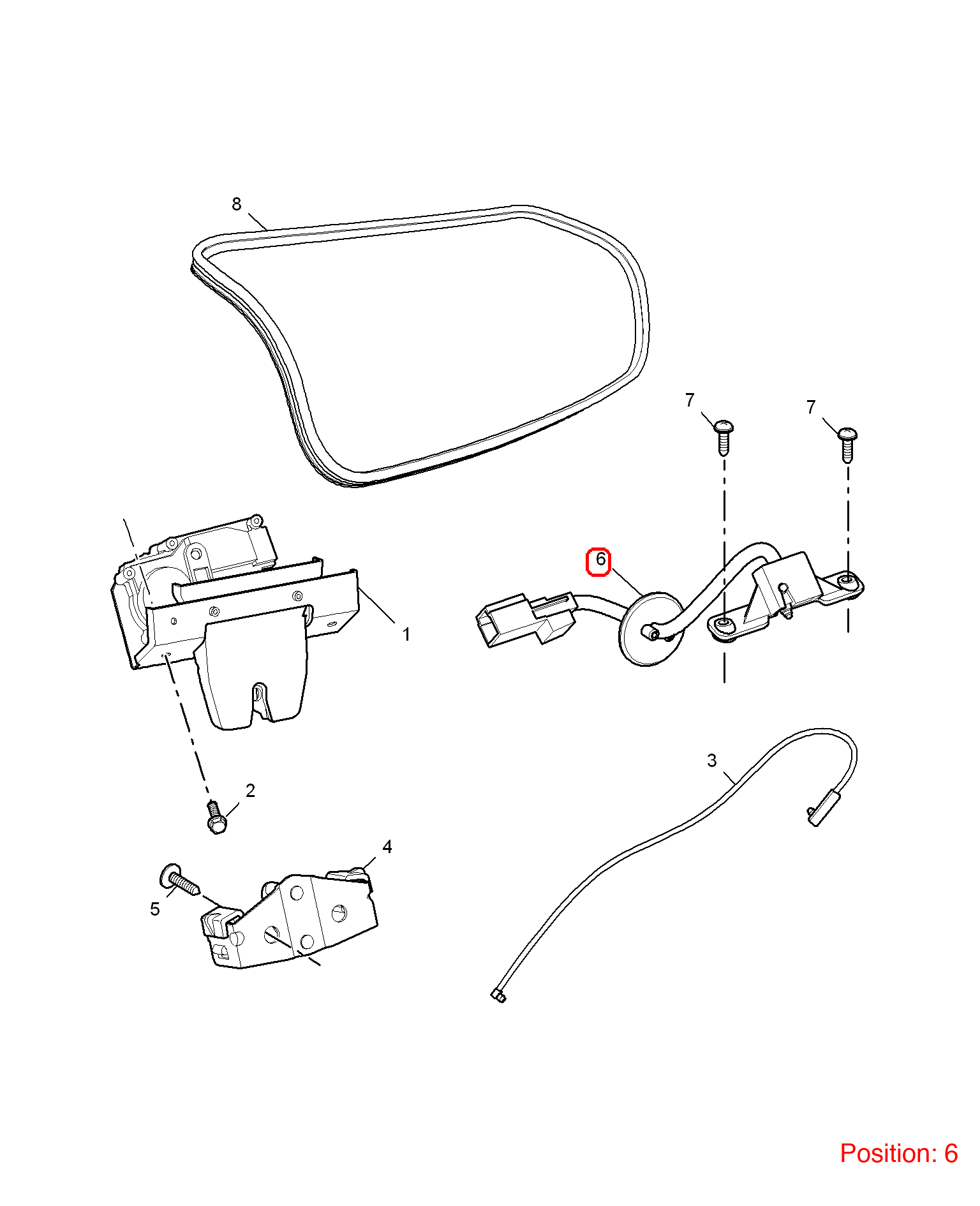 MG Tailgate switch OEM 10031656 FOR MG6 MG550 10031656-MG_OEM