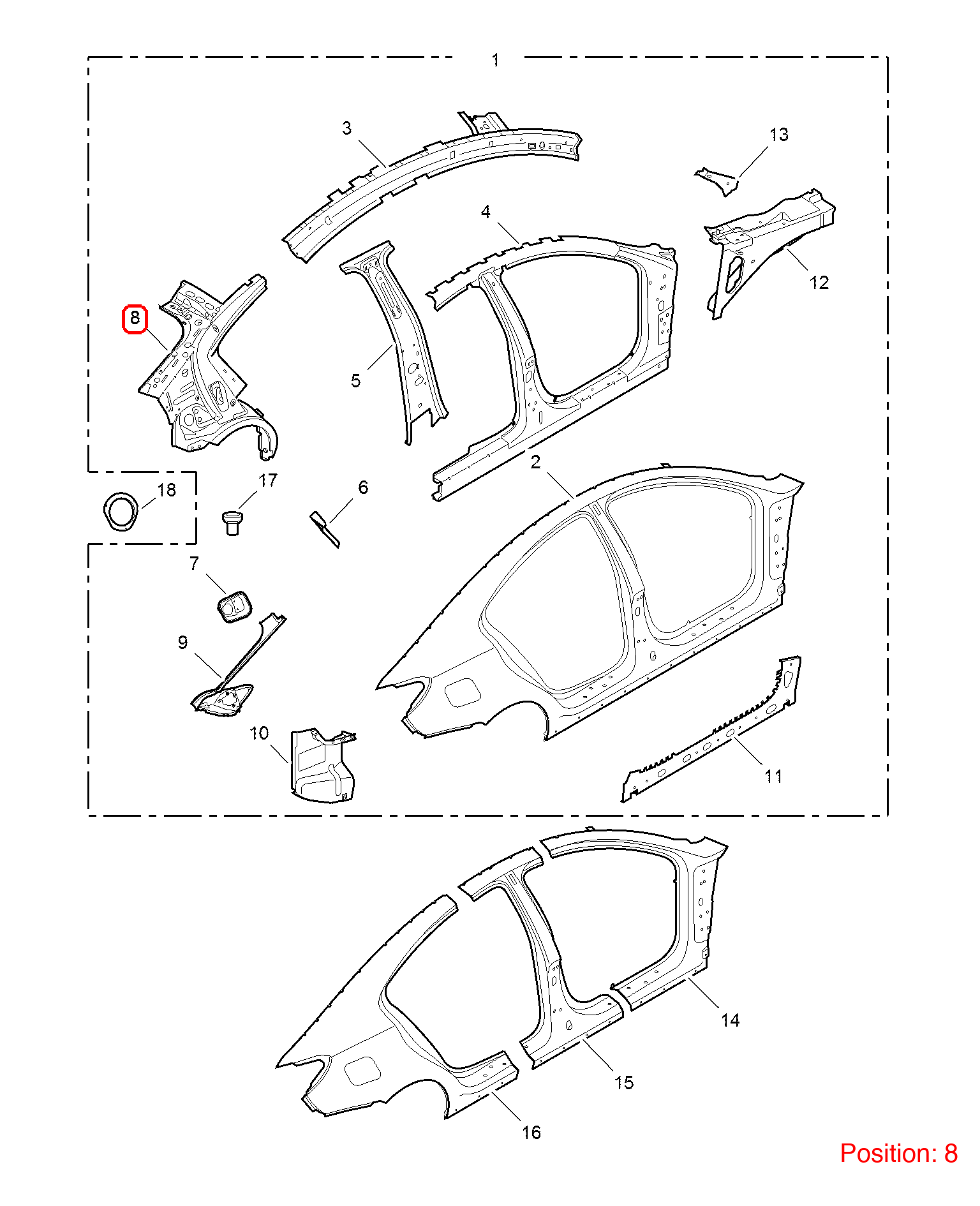 MG Fender Liner OEM 10034064 FOR MG6 10034064-MG_OEM