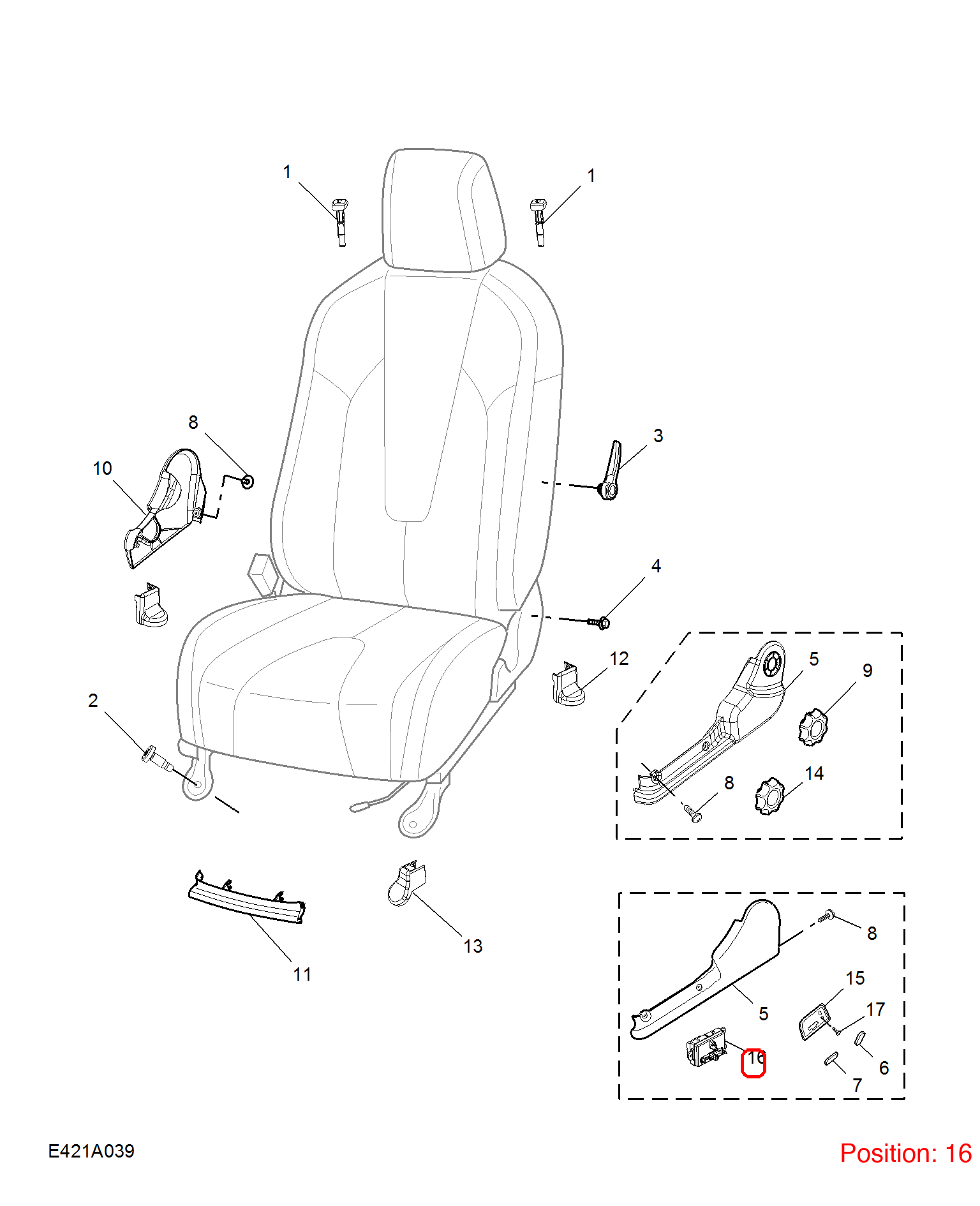 MG Seat adjustment switch OEM 10035297 FOR MG350 MG5 10035297-MG_OEM