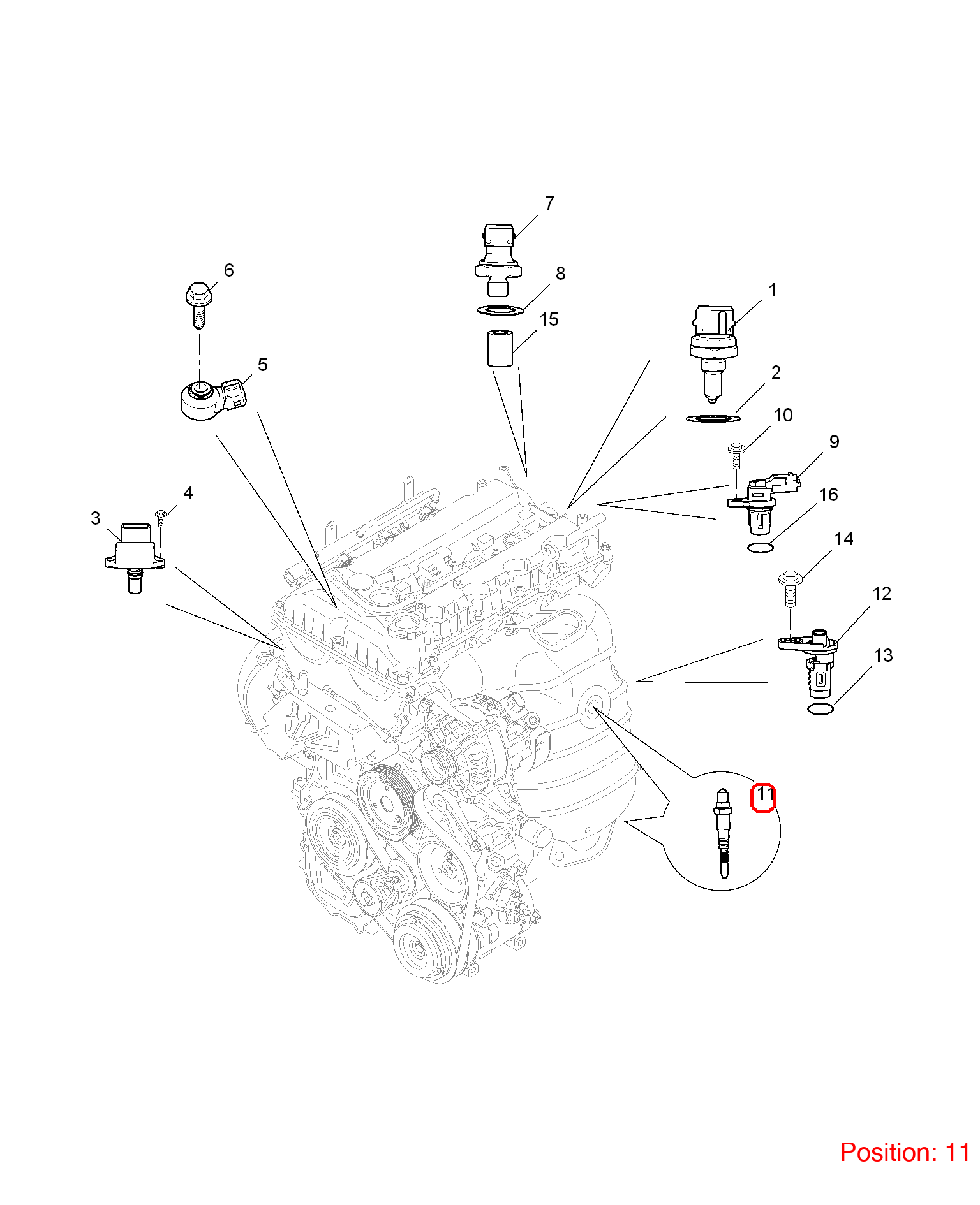 MG Oxygen sensor OEM 10036831 FOR MG3 MG350 MG5 10036831-MG_OEM