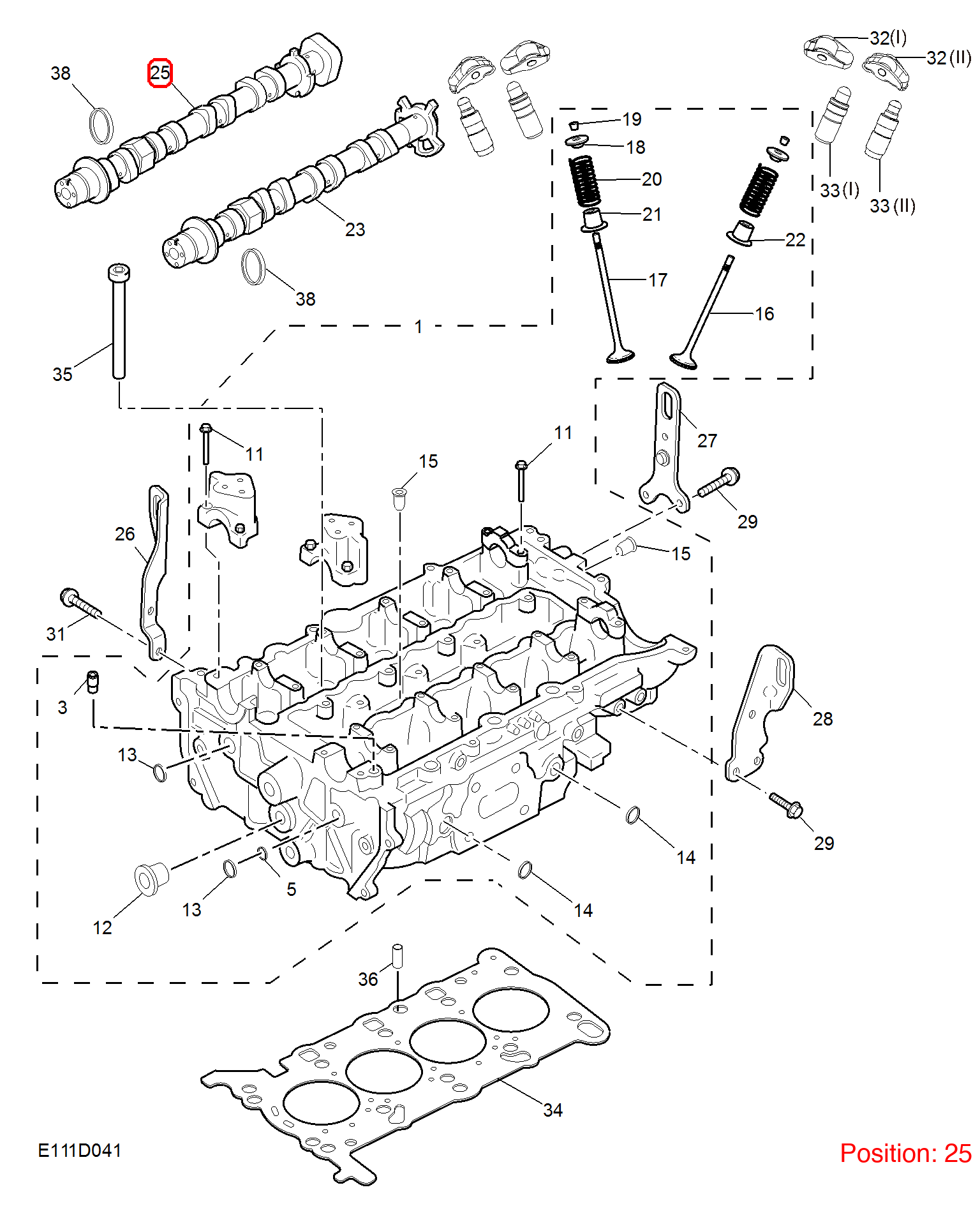 MG Camshaft OEM 10036860 FOR RX5 MG MG6 10036860-MG_OEM