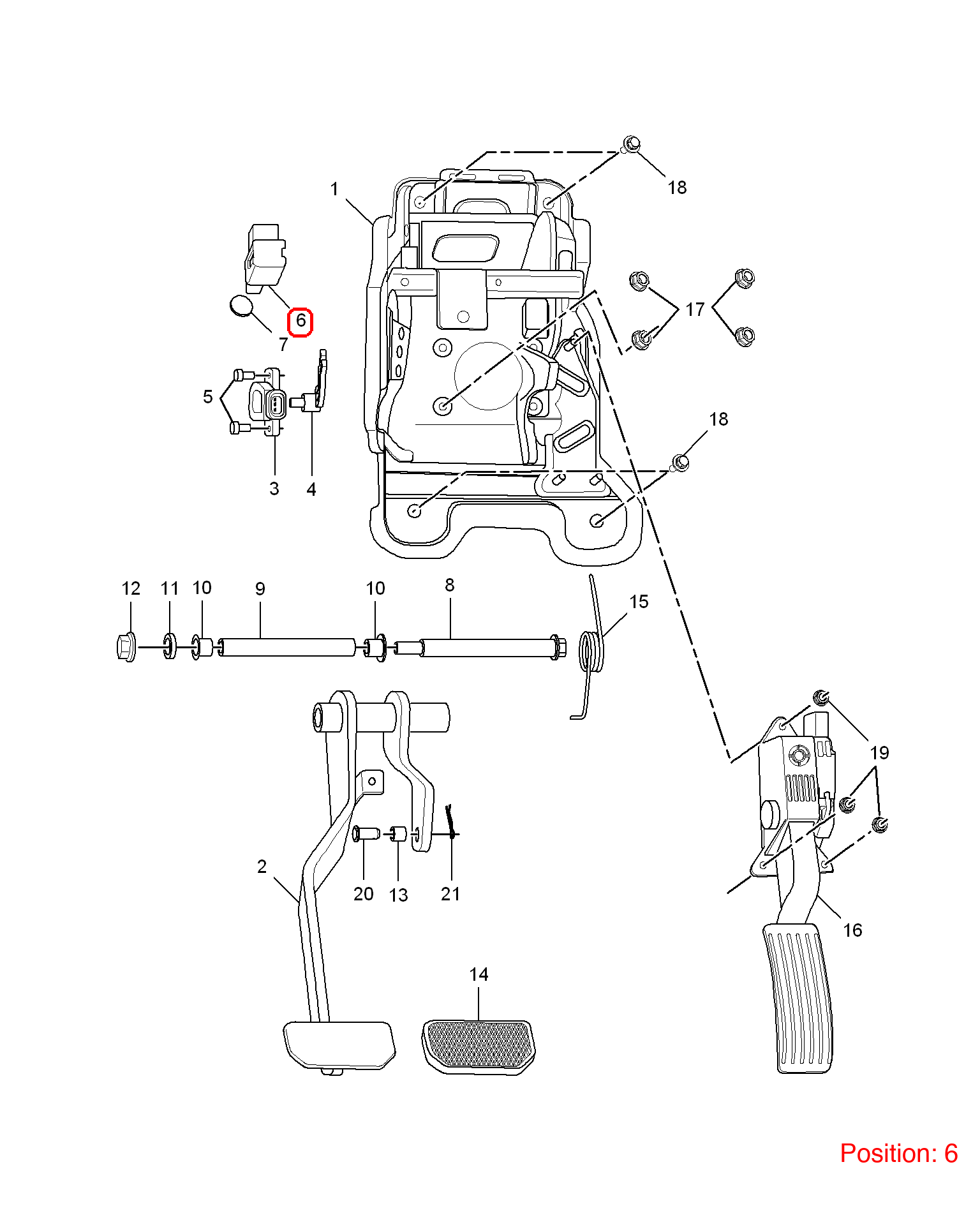 MG Brake light switch OEM 10037085 FOR MG3 MG350 MG5 10037085-MG_OEM