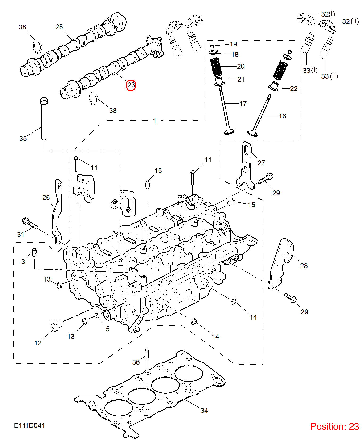 MG Camshaft OEM 10037116 FOR MG MG5 MG6 10037116-MG_OEM