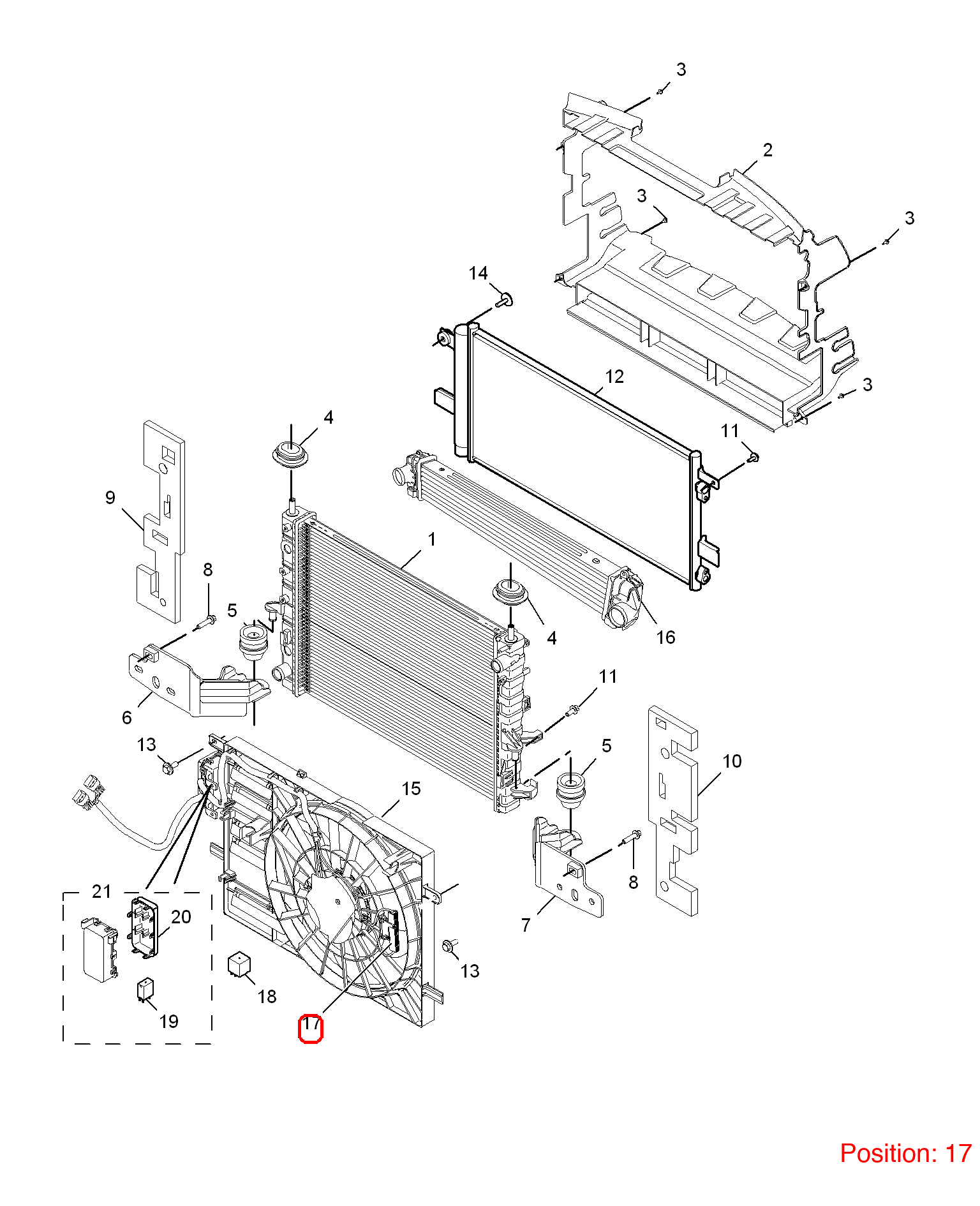 MG Fan computer OEM 10037351 FOR MG6 MG550 10037351-MG_OEM