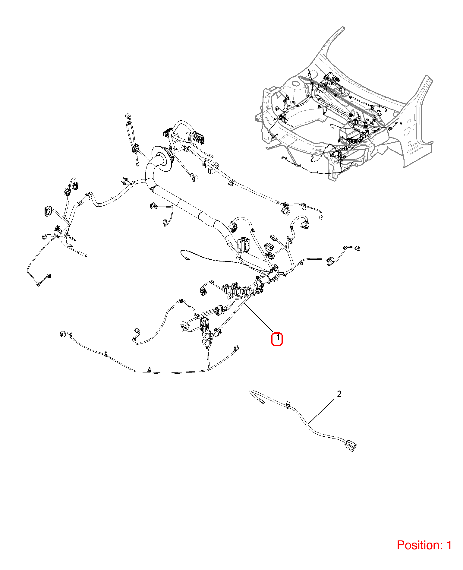 MG Engine compartment wiring harness OEM 10038779 FOR MG6 10038779-MG_OEM
