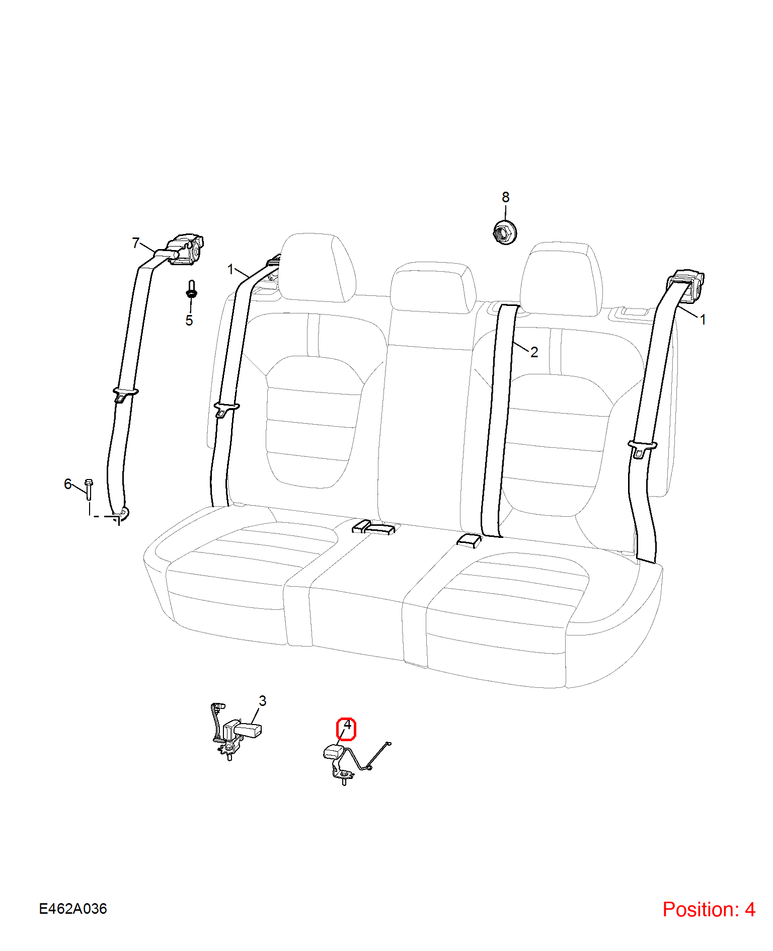 MG Seat belt buckle OEM 10039190 FOR MG 10039190-MG_OEM