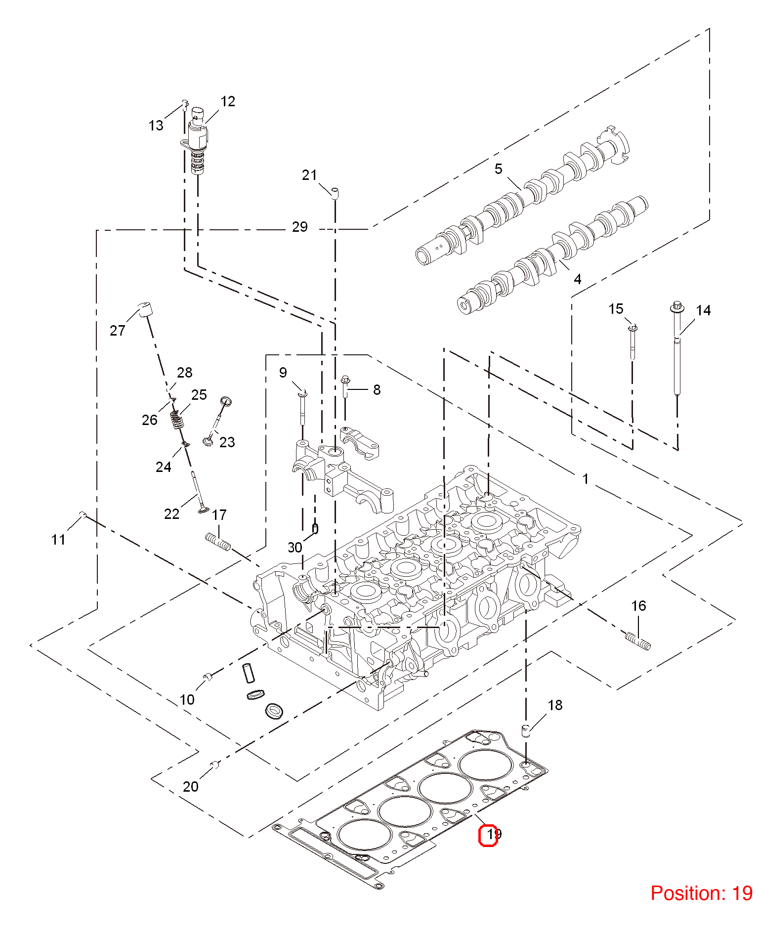 MG Cylinder head gasket OEM 10040081 FOR MG3 MG350 MG5 10040081-MG_OEM