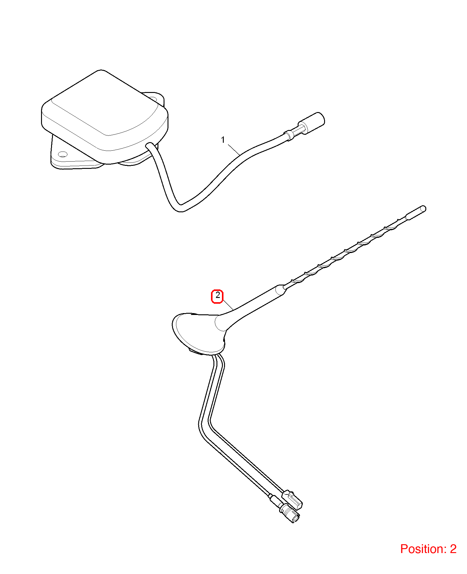 MG Antenna OEM 10040884 FOR MG6 MG550 10040884-MG_OEM