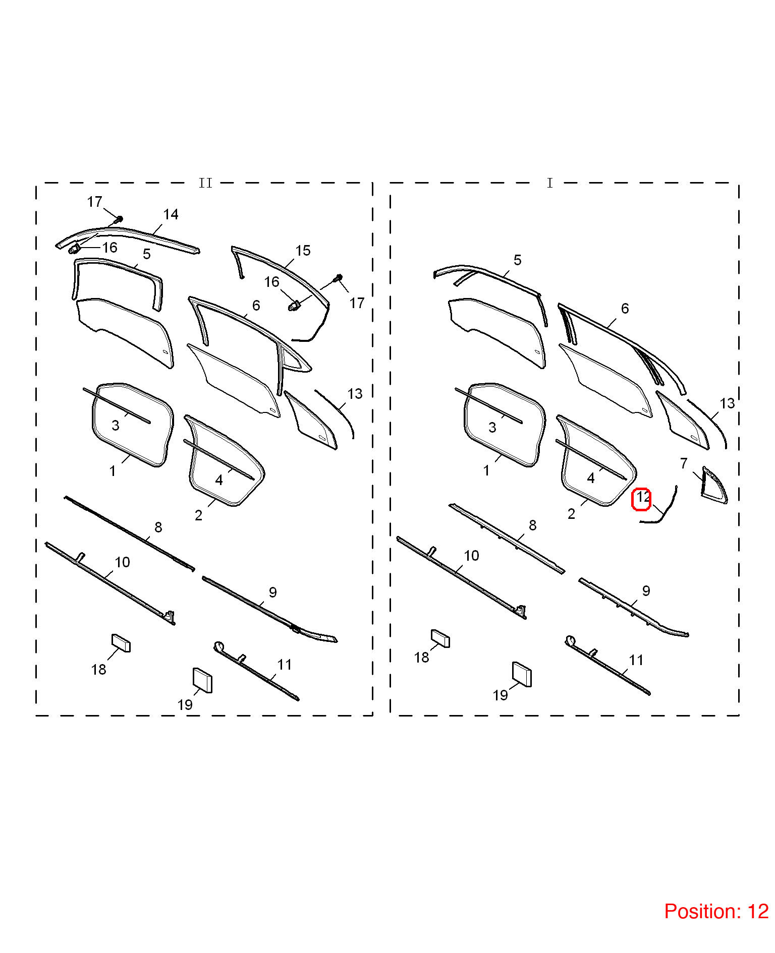 MG Door bottom molding OEM 10043752 FOR MG6 10043752-MG_OEM