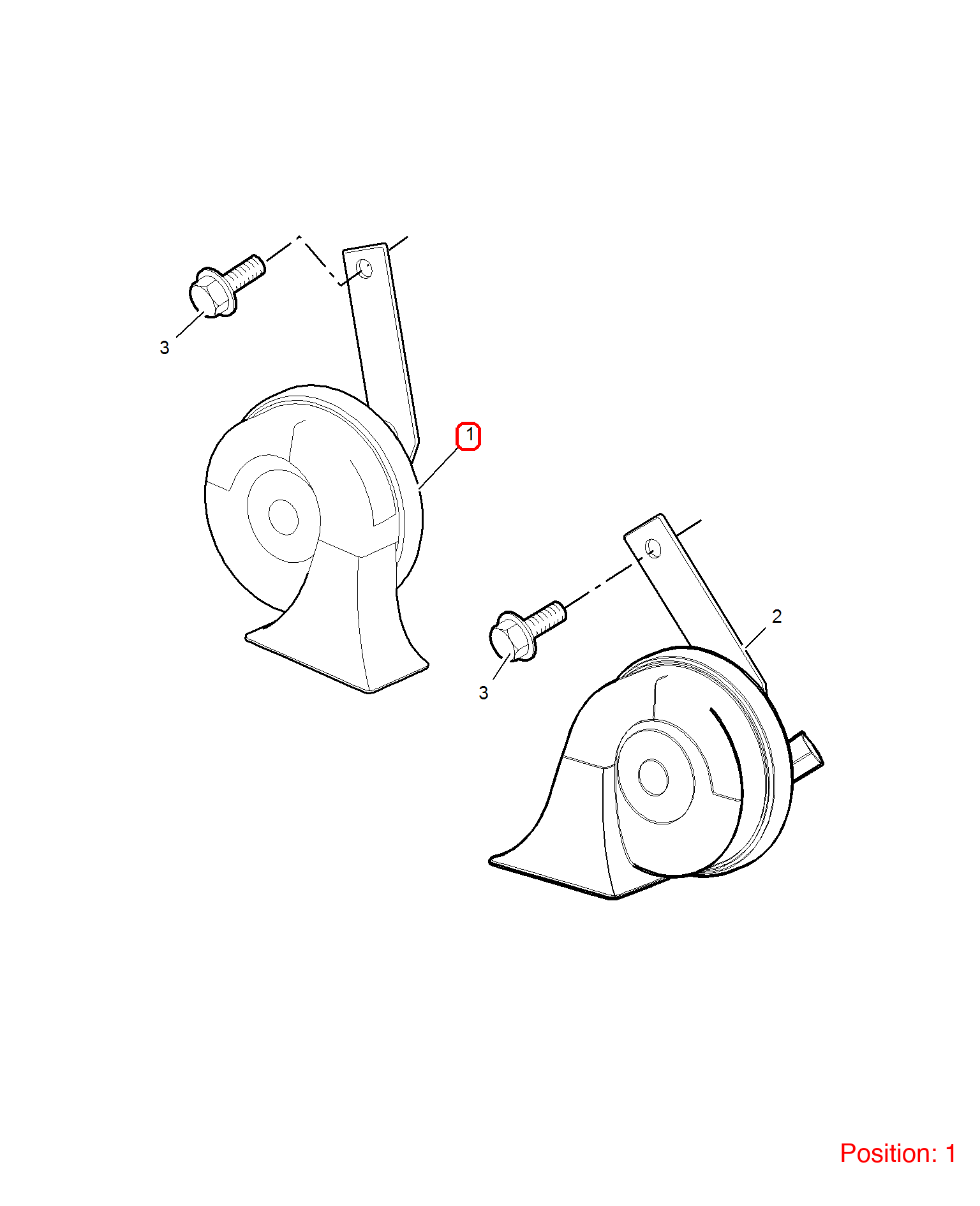 MG Horn OEM 10044189 FOR MG350 10044189-MG_OEM