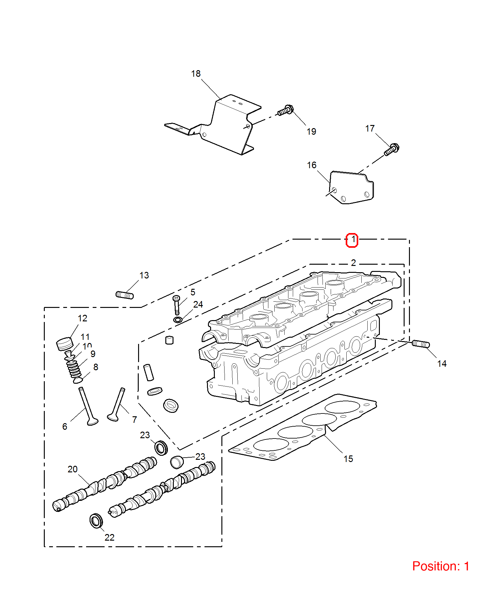 MG Cylinder head OEM 10044300 FOR MG6 MG550 10044300-MG_OEM