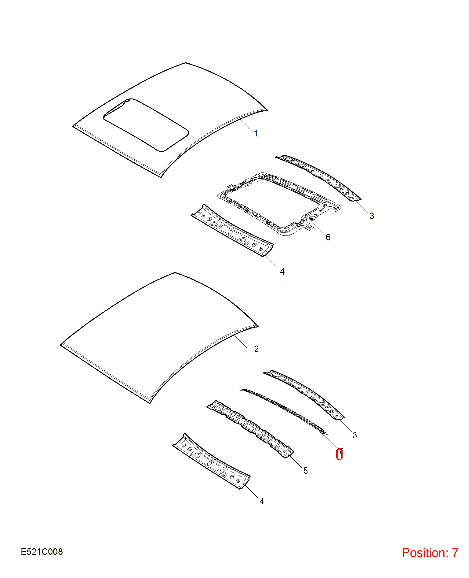 MG Roof beam OEM 10044703 FOR MG350 10044703-MG_OEM