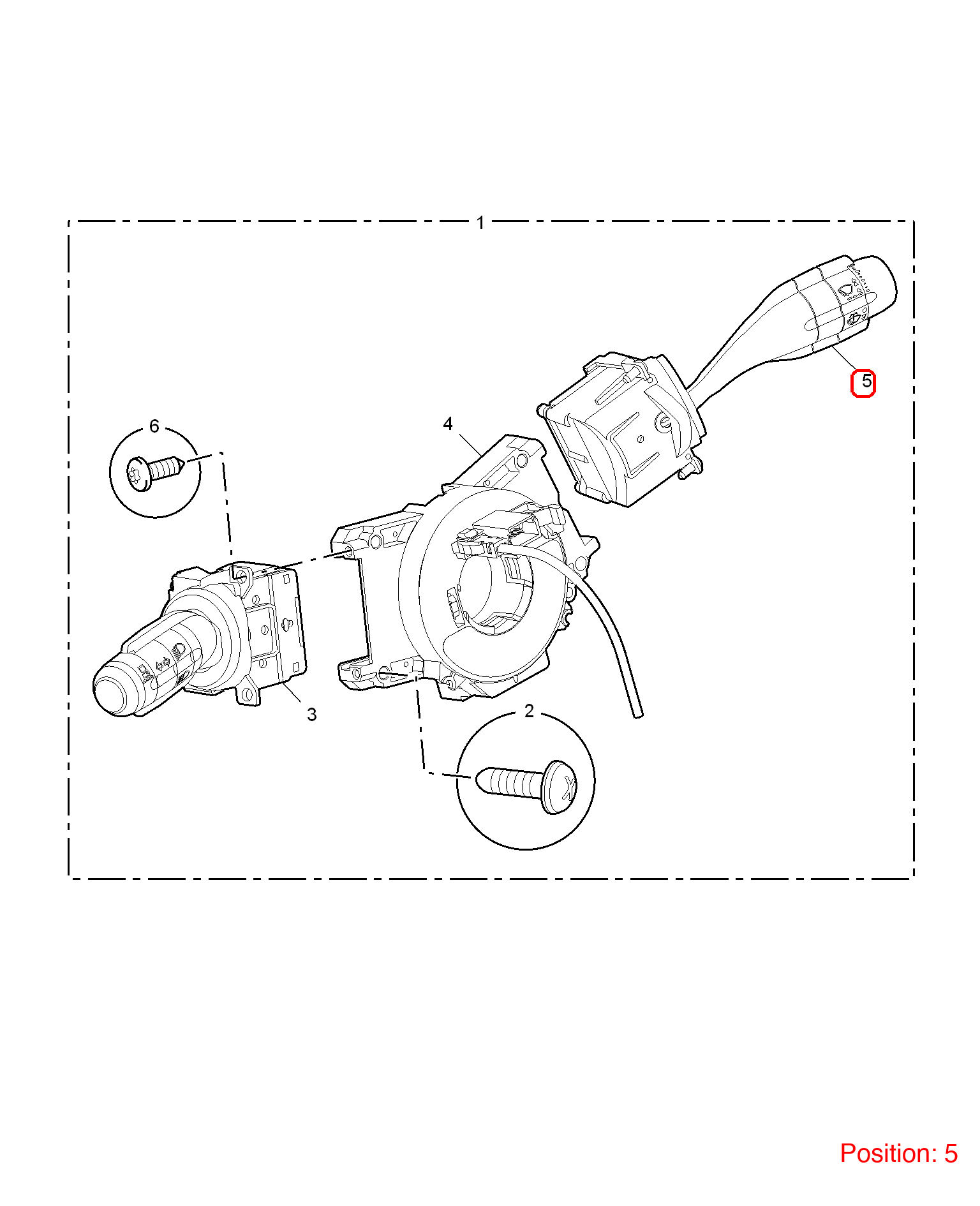 MG Wiper switch OEM 10046432 FOR MG6 10046432-MG_OEM