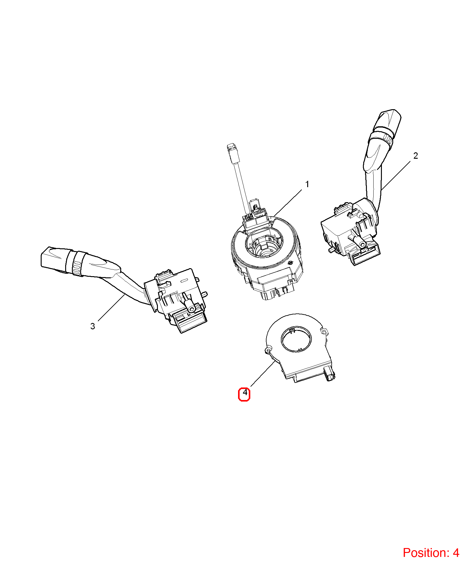 MG Steering angle sensor OEM 10046559 FOR MG5 MG350 10046559-MG_OEM