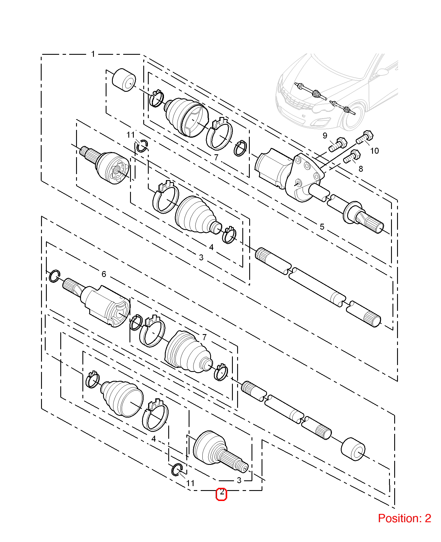 MG Axle Shaft OEM 10049799 FOR MG6 MG550 10049799-MG_OEM