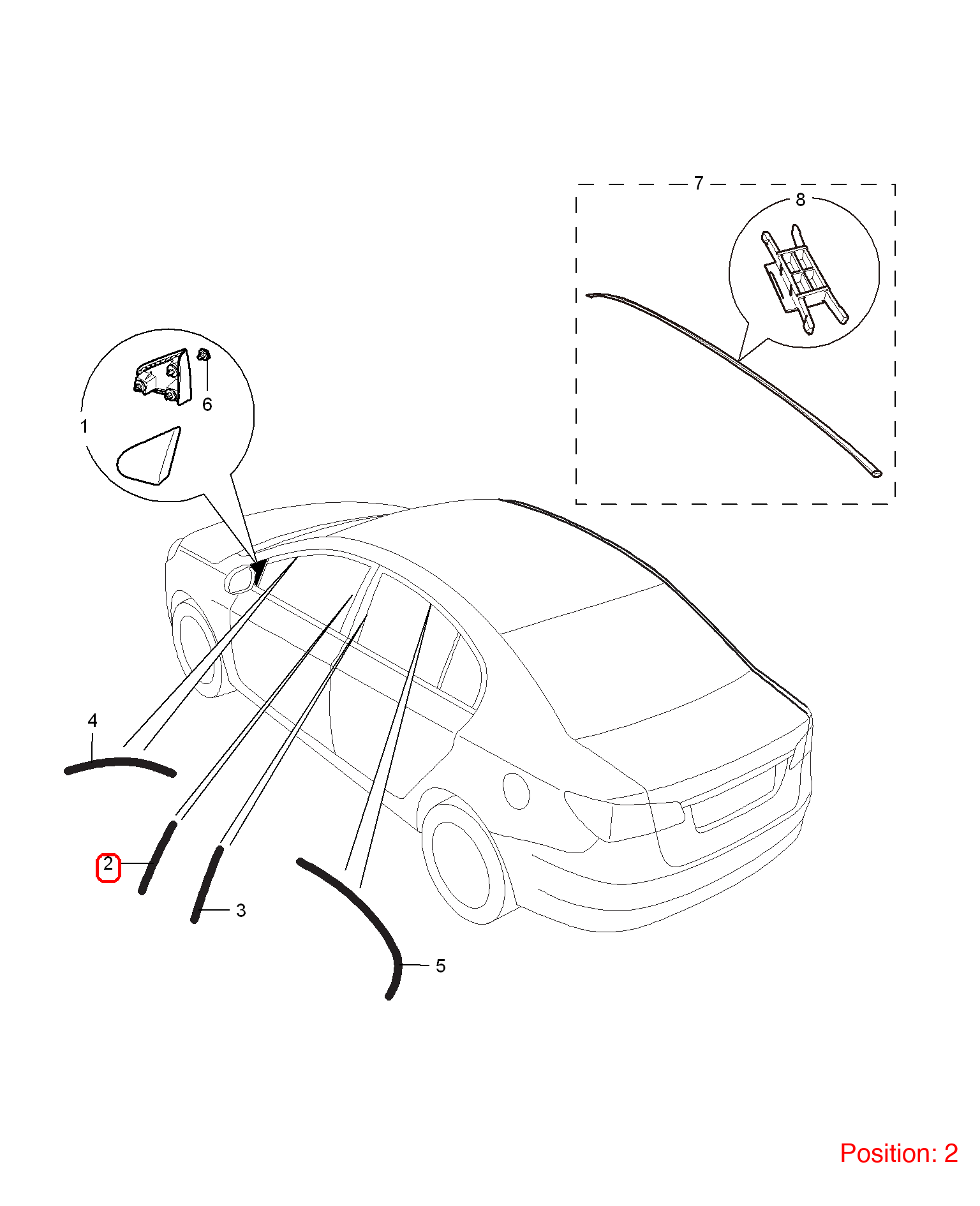 MG Door sticker OEM 10051718 FOR MG350 MG5 10051718-MG_OEM