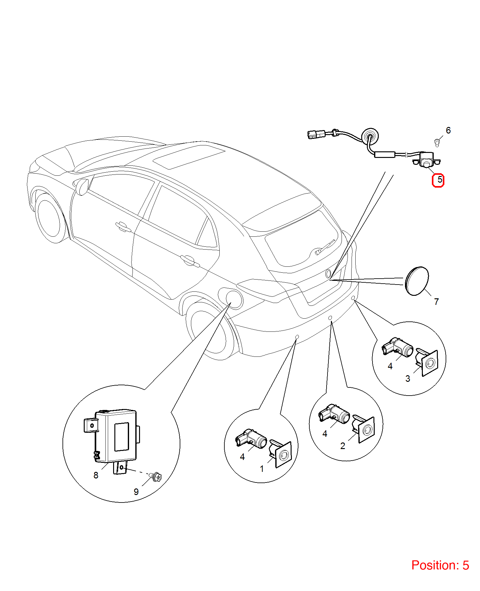 MG Camera OEM 10052778 FOR MG5 10052778-MG_OEM
