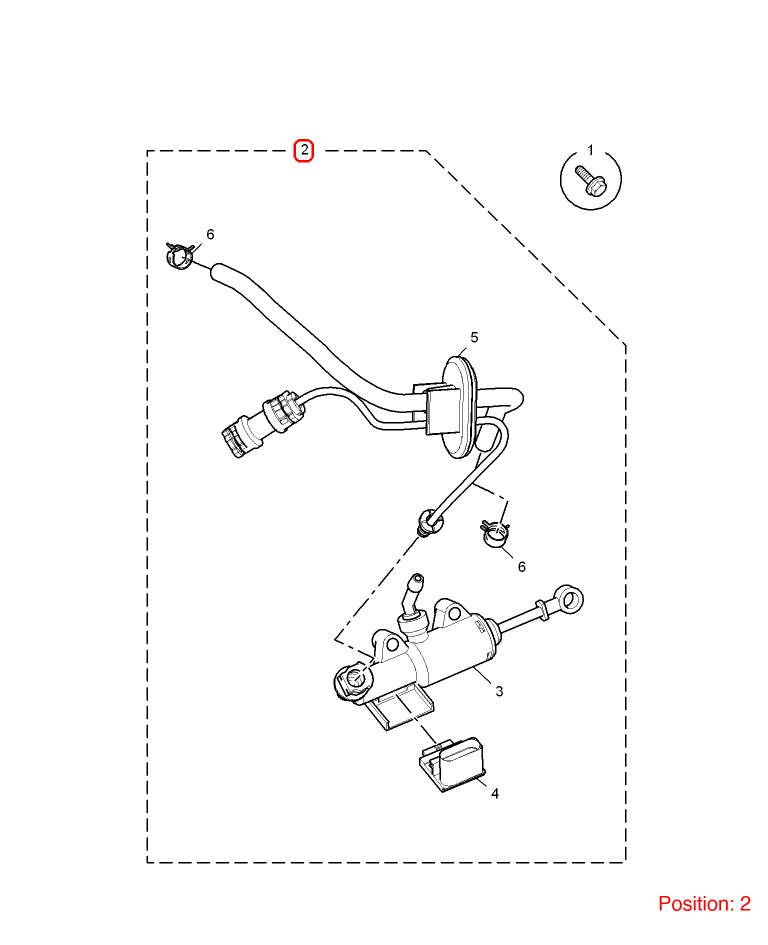 MG Clutch master cylinder OEM 10053375 FOR MG6 10053375-MG_OEM
