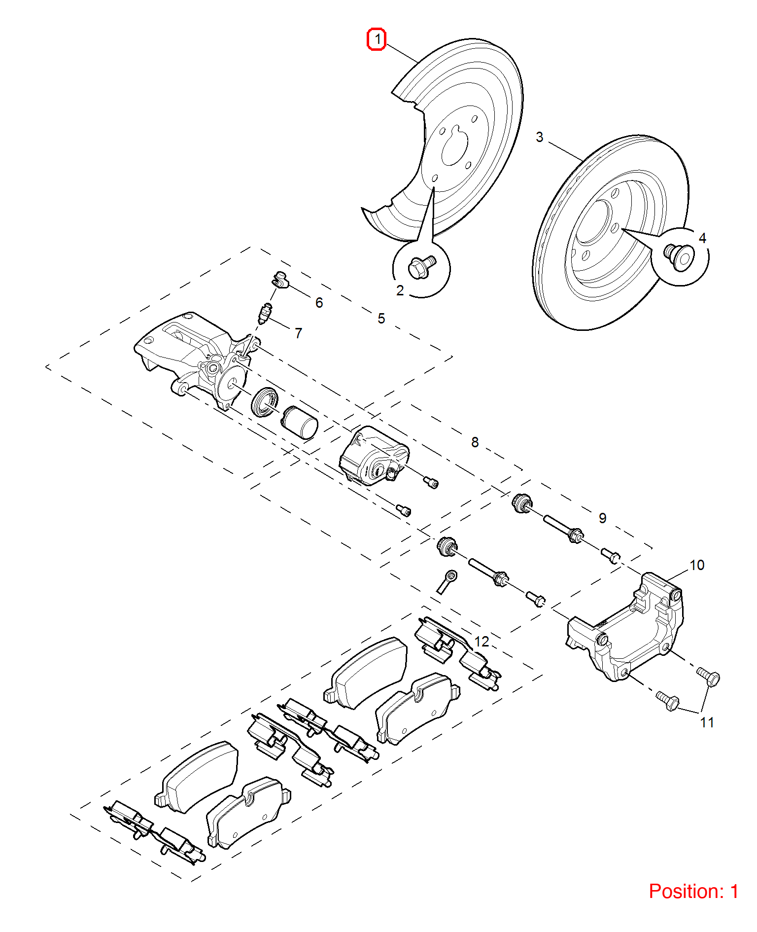 MG Brake shield OEM 10053600 FOR MG6 10053600-MG_OEM