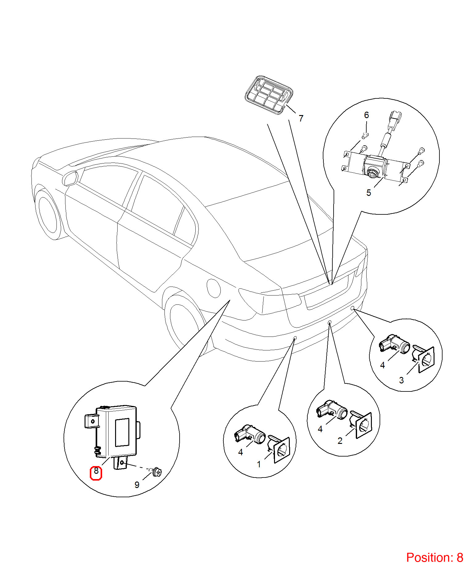MG Reverse radar computer OEM 10056395 FOR MG350 10056395-MG_OEM