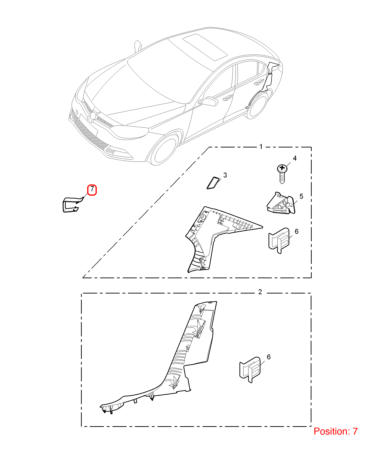 MG Buckle OEM 10057066 FOR MG6 MG550 10057066-MG_OEM