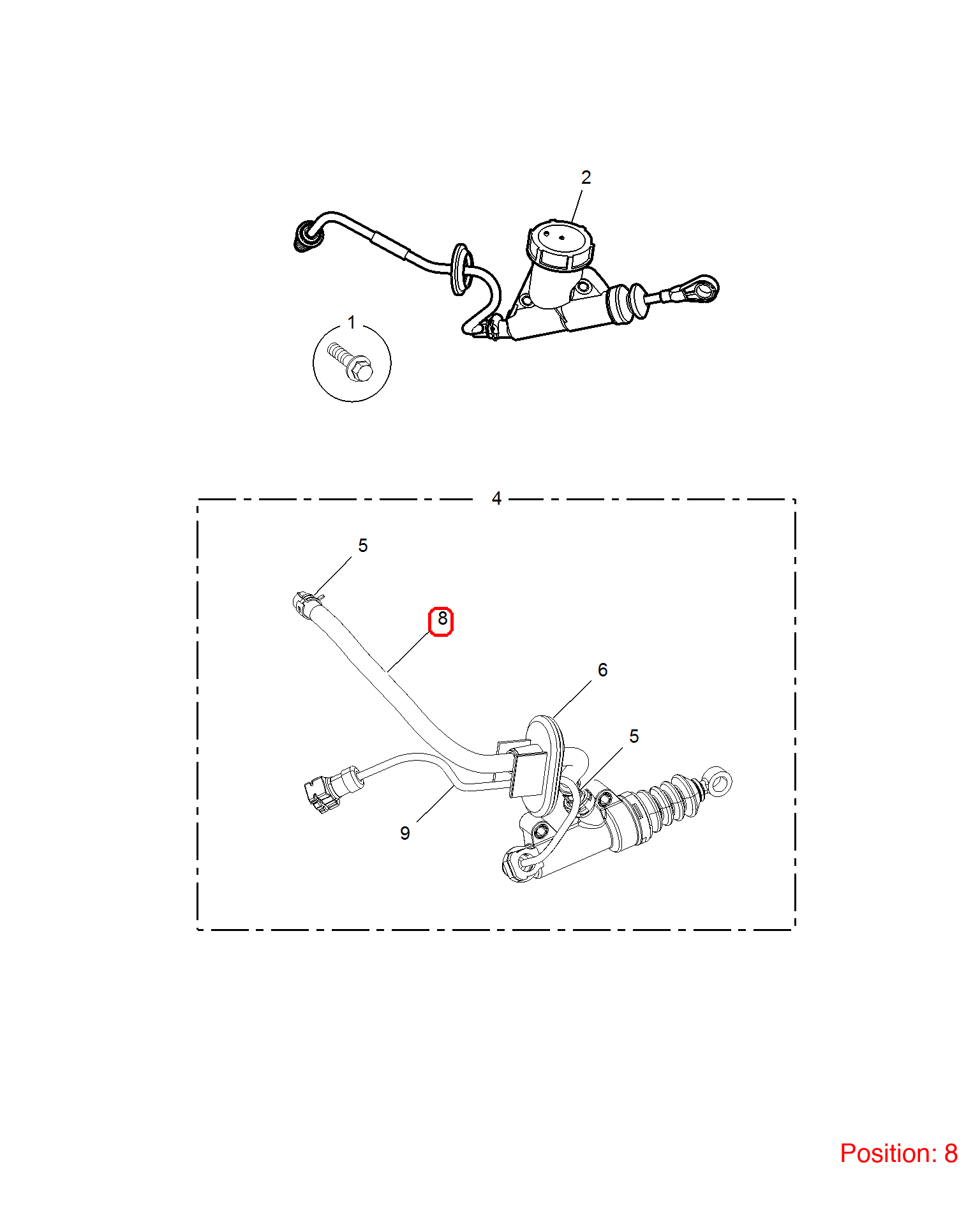 MG Clutch oil pipe OEM 10058710 FOR MG6 MG550 10058710-MG_OEM