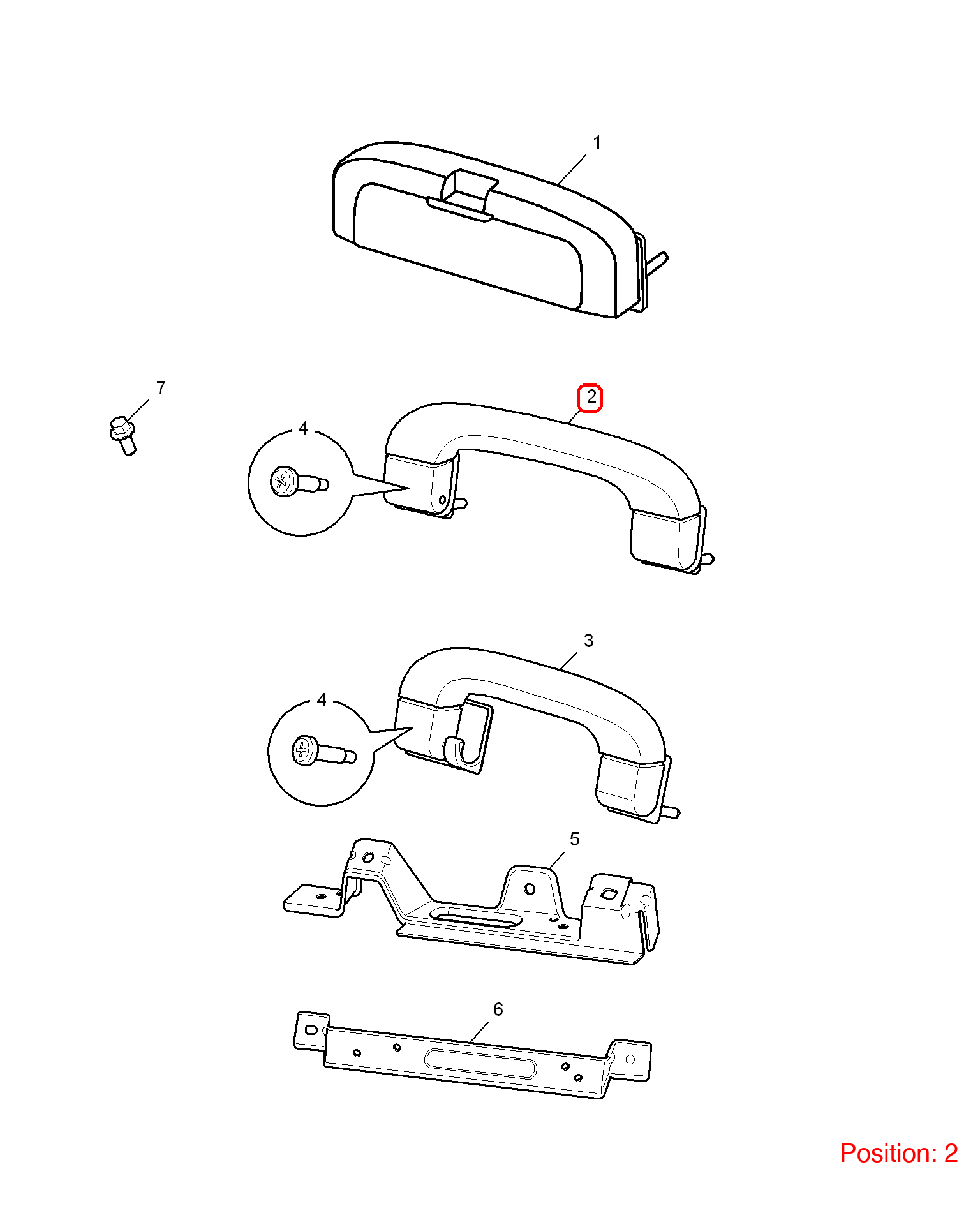 MG Roof handle OEM 10059083ASA FOR MG350 MG5 10059083ASA-MG_OEM