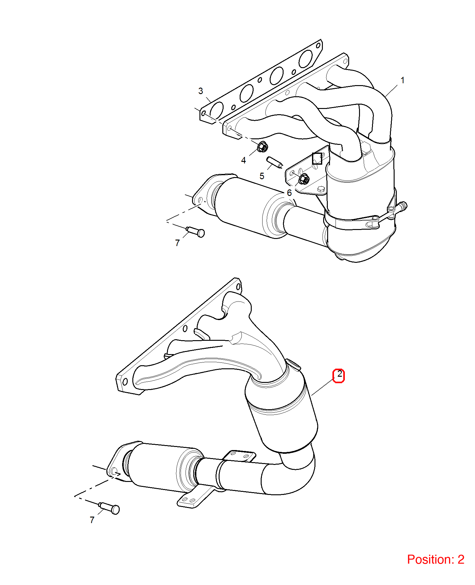 MG Exhaust manifold OEM 10062522 FOR MG6 10062522-MG_OEM